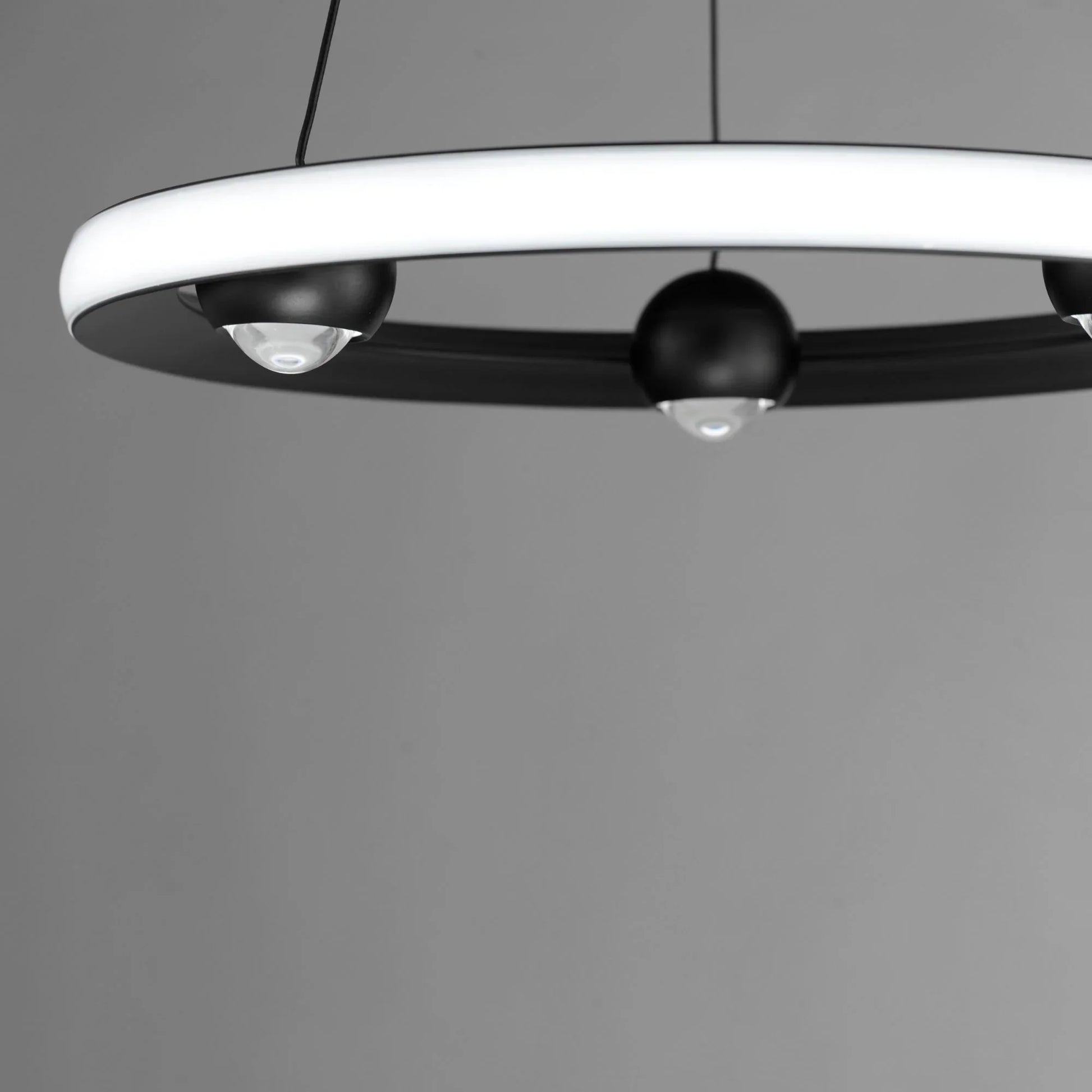 ET2 Lighting - Nodes 18" LED Pendant, Black Finish | Bees Lighting