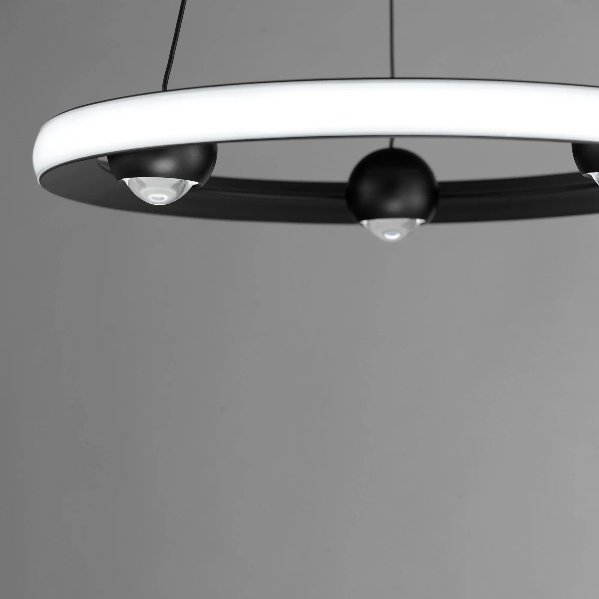 ET2 Lighting - Nodes 18" LED Pendant, Black Finish | Bees Lighting