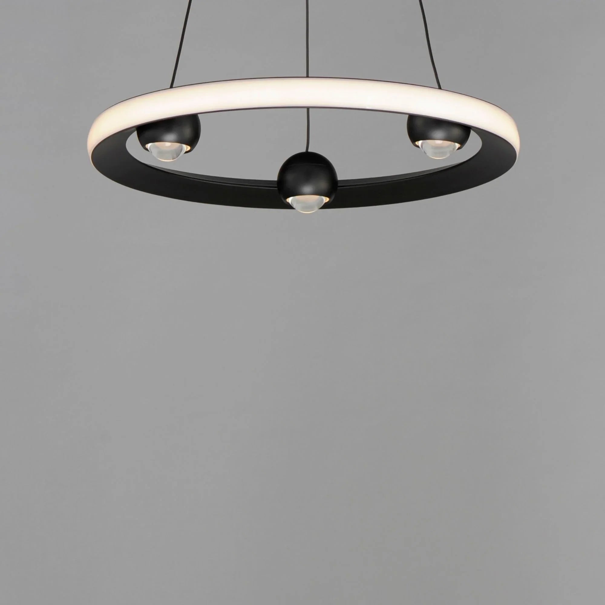 ET2 Lighting - Nodes 18" LED Pendant, Black Finish | Bees Lighting