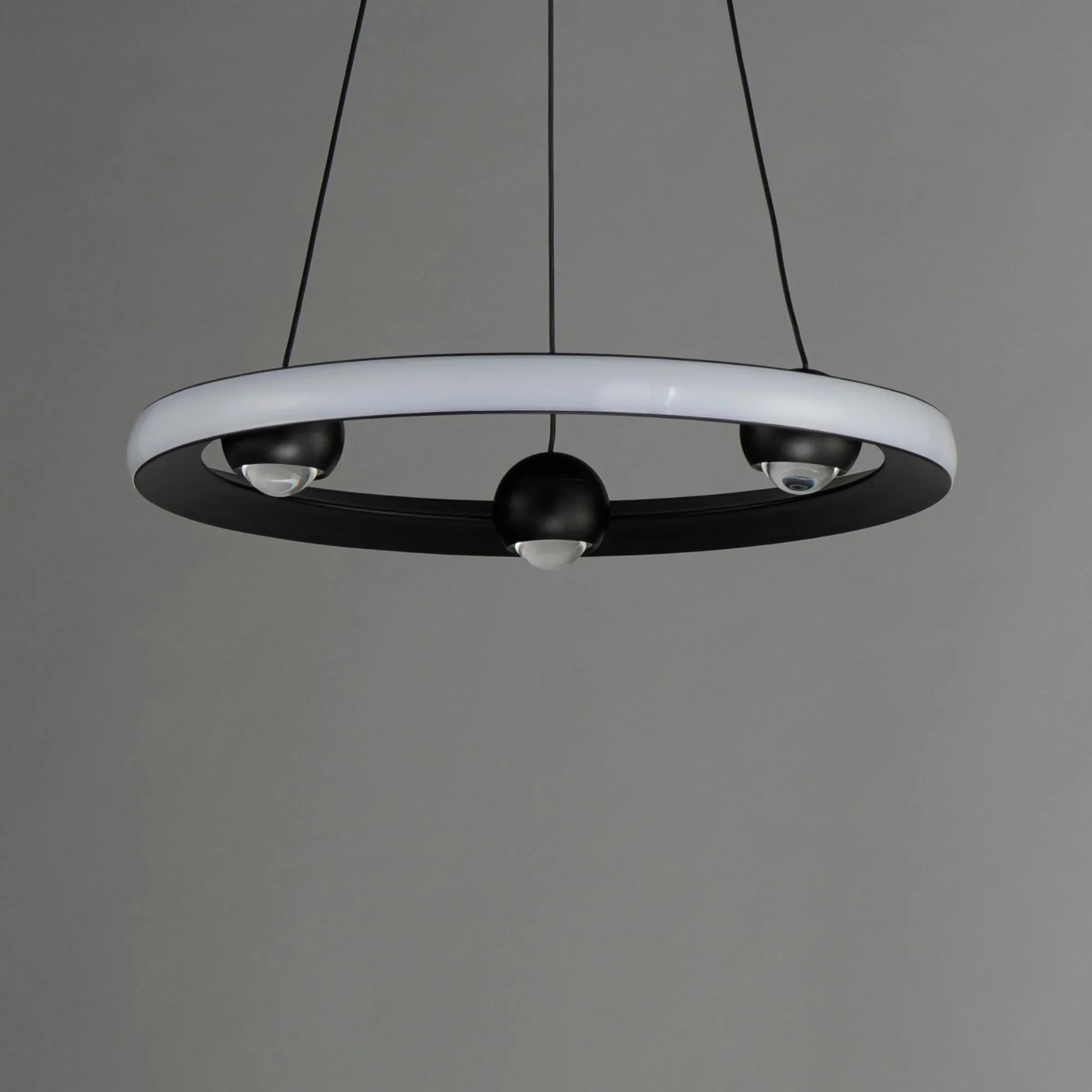 ET2 Lighting - Nodes 18" LED Pendant, Black Finish | Bees Lighting