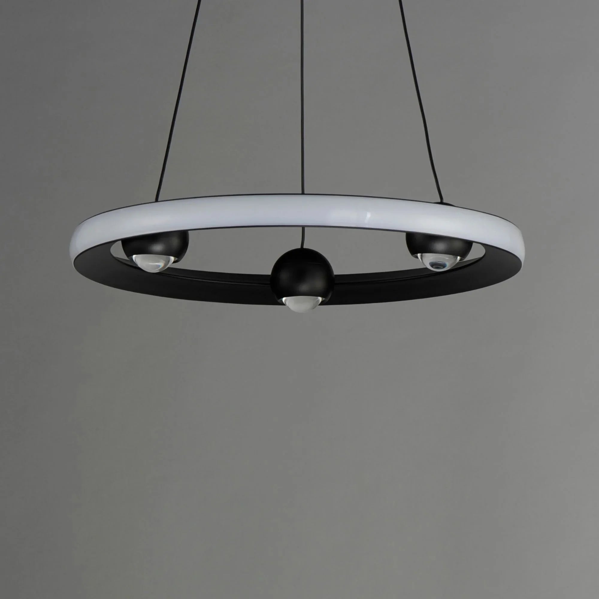 ET2 Lighting - Nodes 18" LED Pendant, Black Finish | Bees Lighting