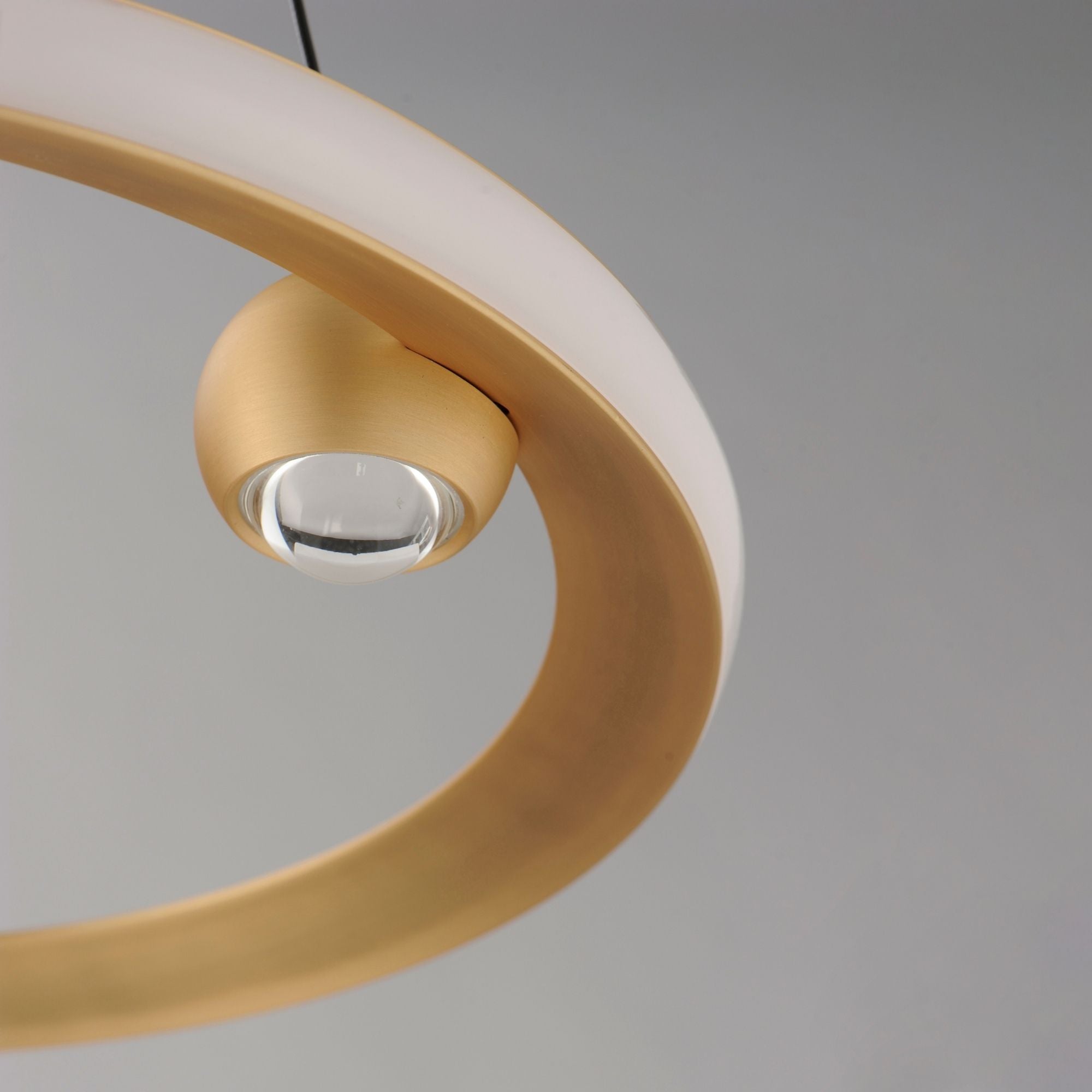 Nodes 18" LED Pendant, Gold Finish