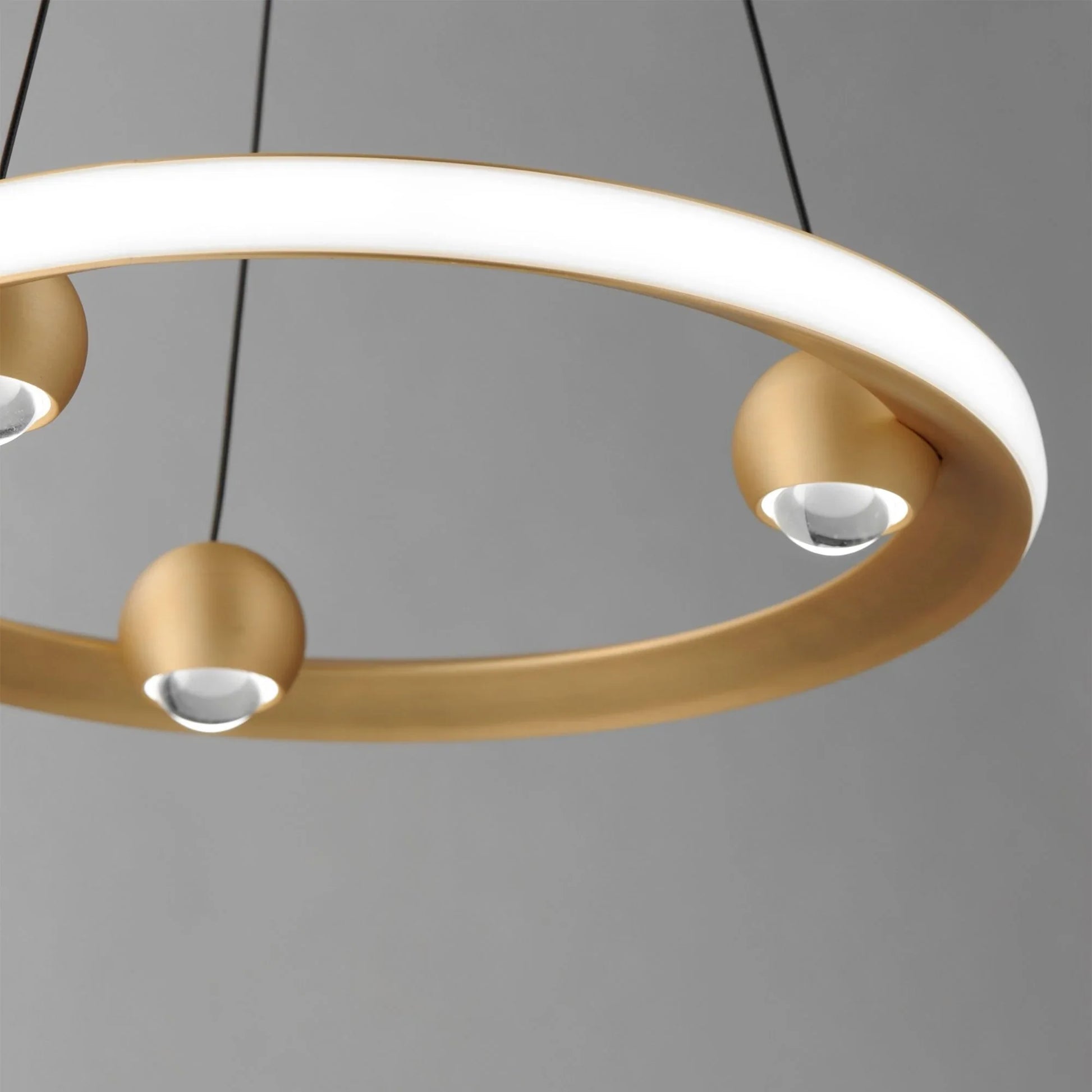 ET2 Lighting - Nodes 18" LED Pendant, Gold Finish | Bees Lighting