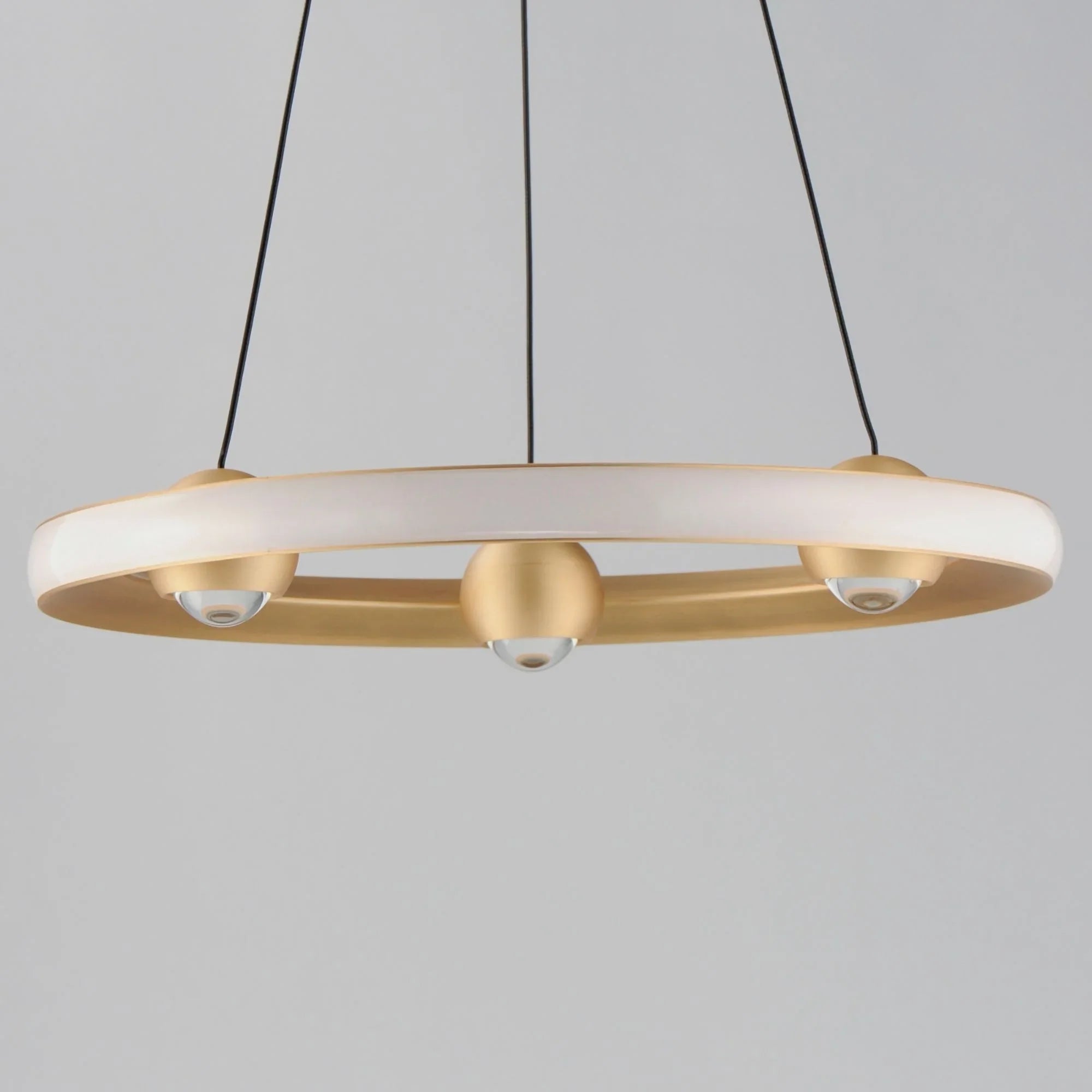 ET2 Lighting - Nodes 18" LED Pendant, Gold Finish | Bees Lighting