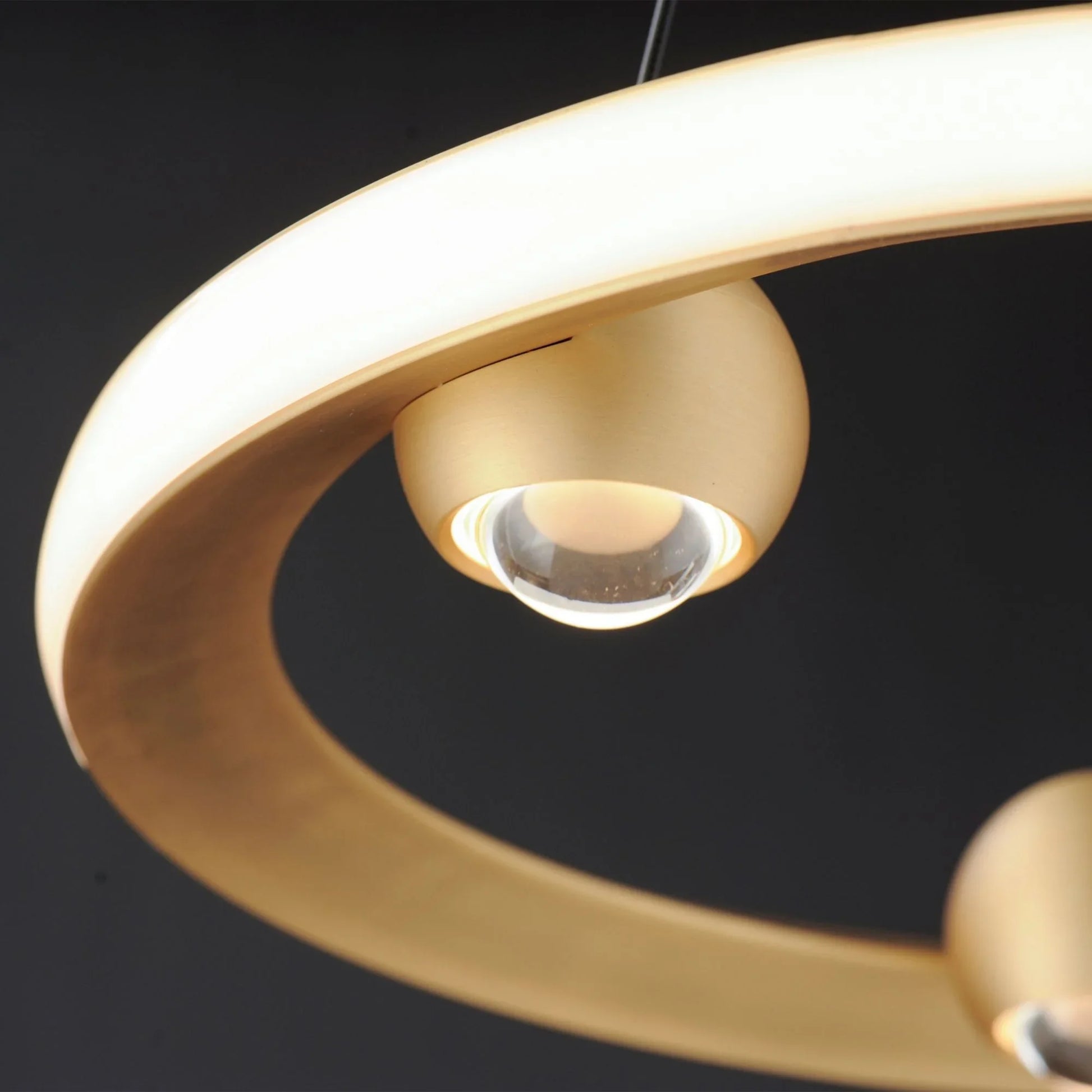 ET2 Lighting - Nodes 18" LED Pendant, Gold Finish | Bees Lighting