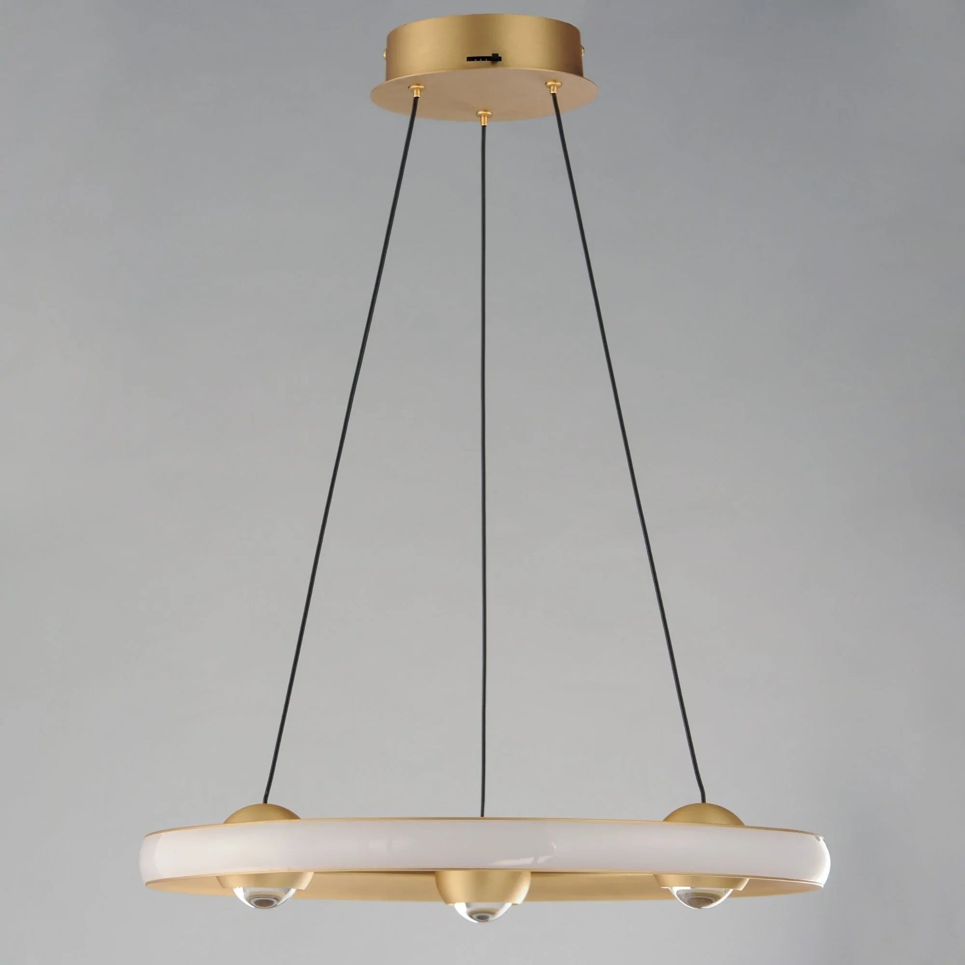 ET2 Lighting - Nodes 18" LED Pendant, Gold Finish | Bees Lighting