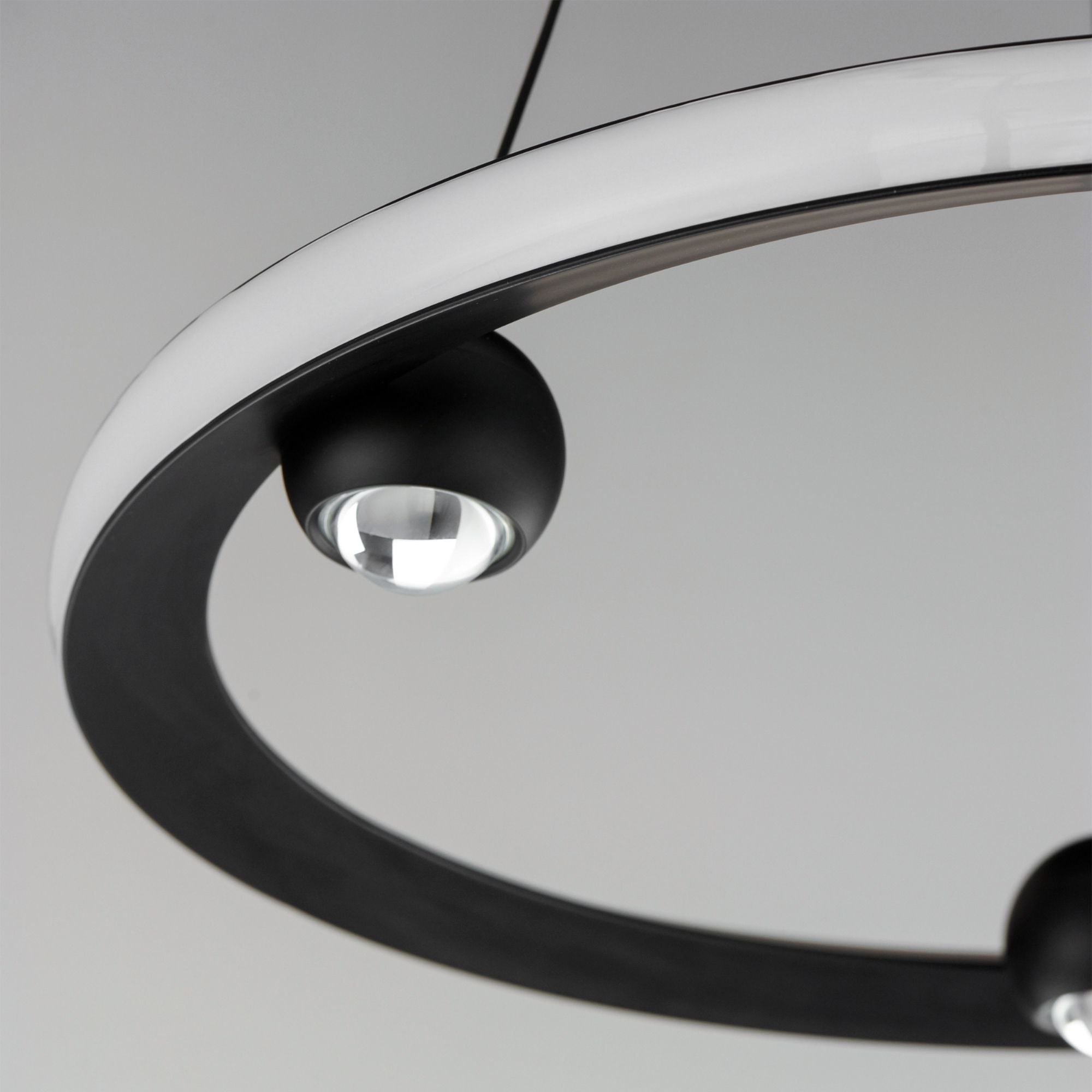 Nodes 24" LED Pendant, Black Finish