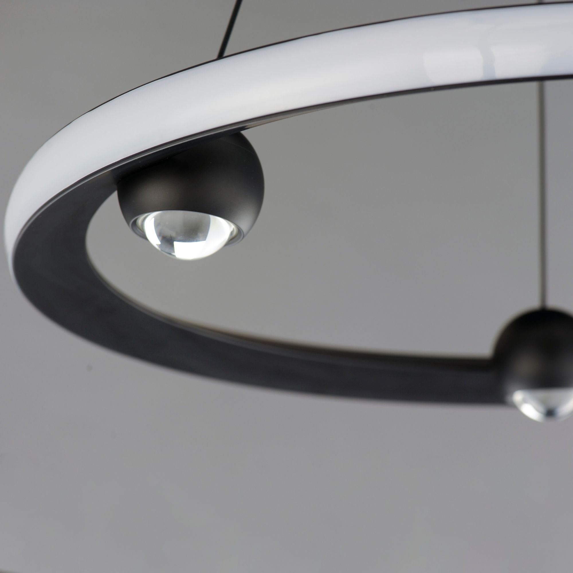 Nodes 24" LED Pendant, Black Finish