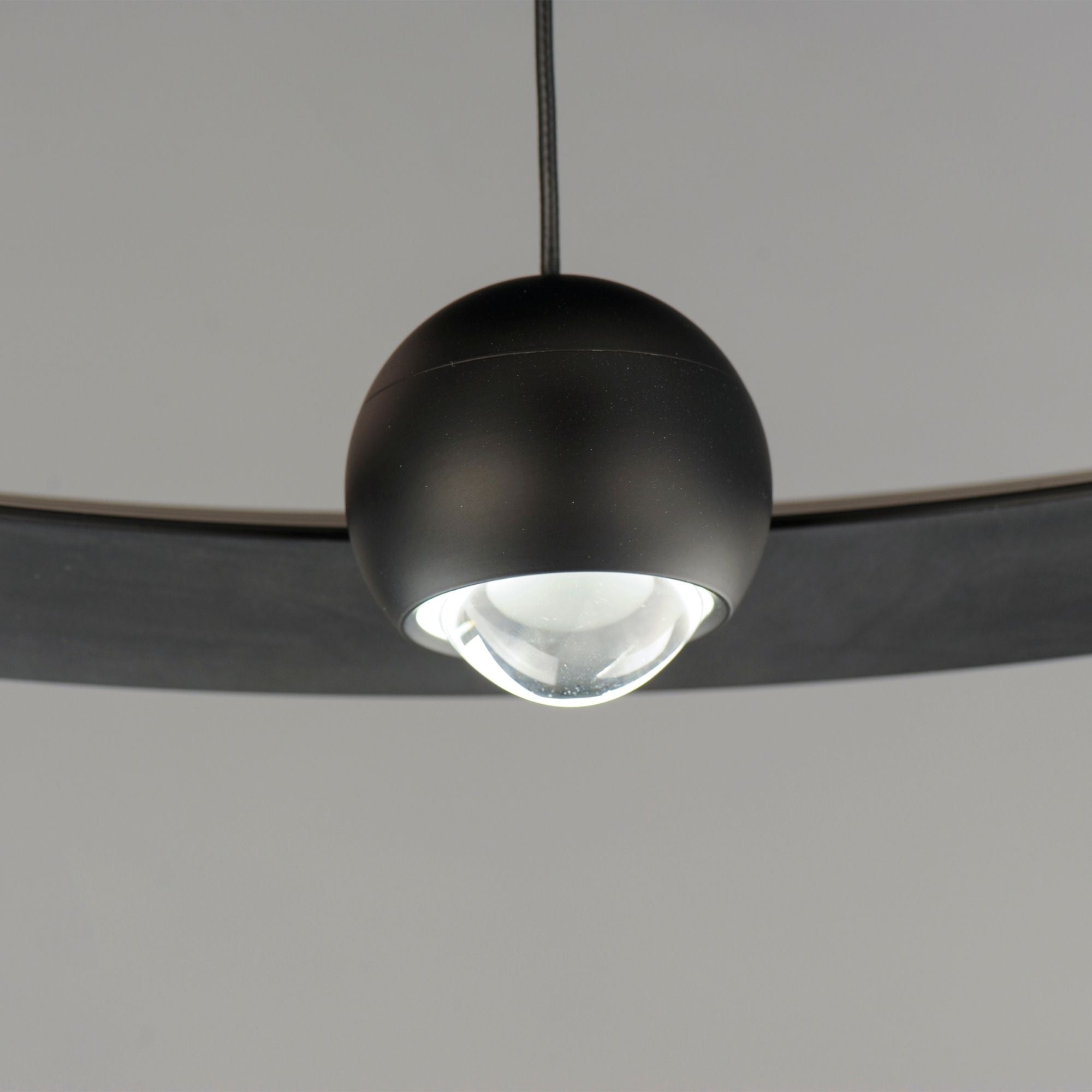 Nodes 24" LED Pendant, Black Finish