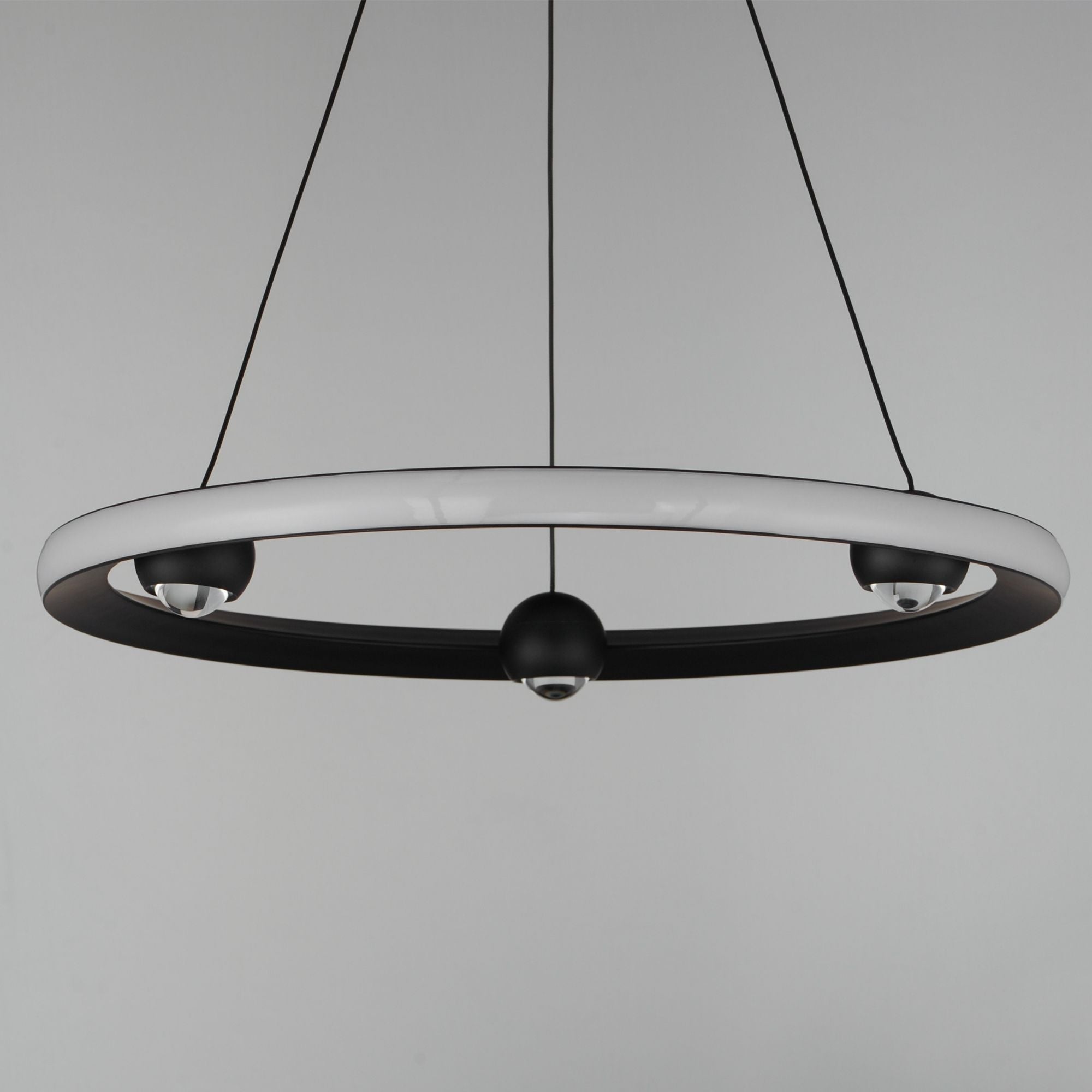 Nodes 24" LED Pendant, Black Finish
