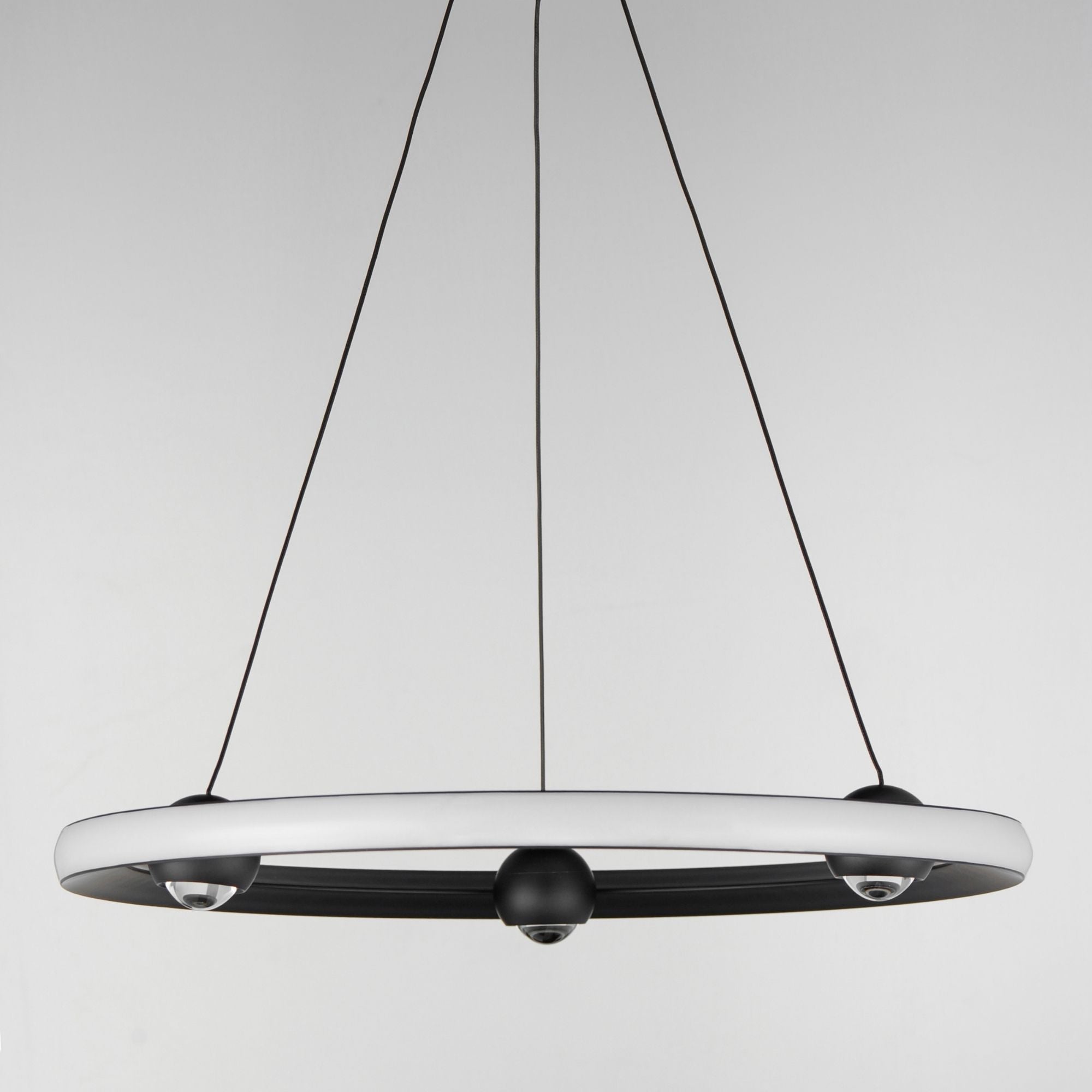 Nodes 24" LED Pendant, Black Finish