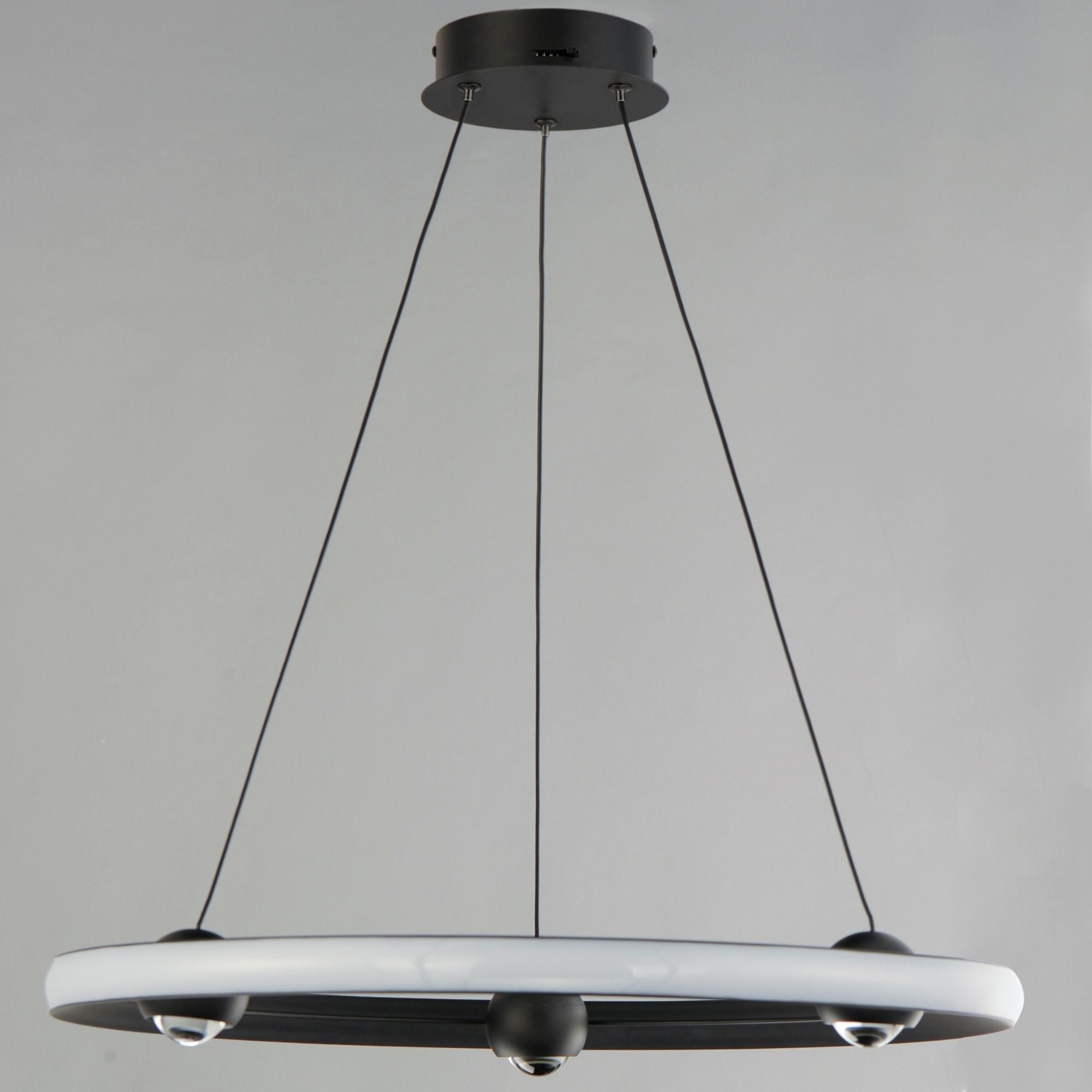 Nodes 24" LED Pendant, Black Finish