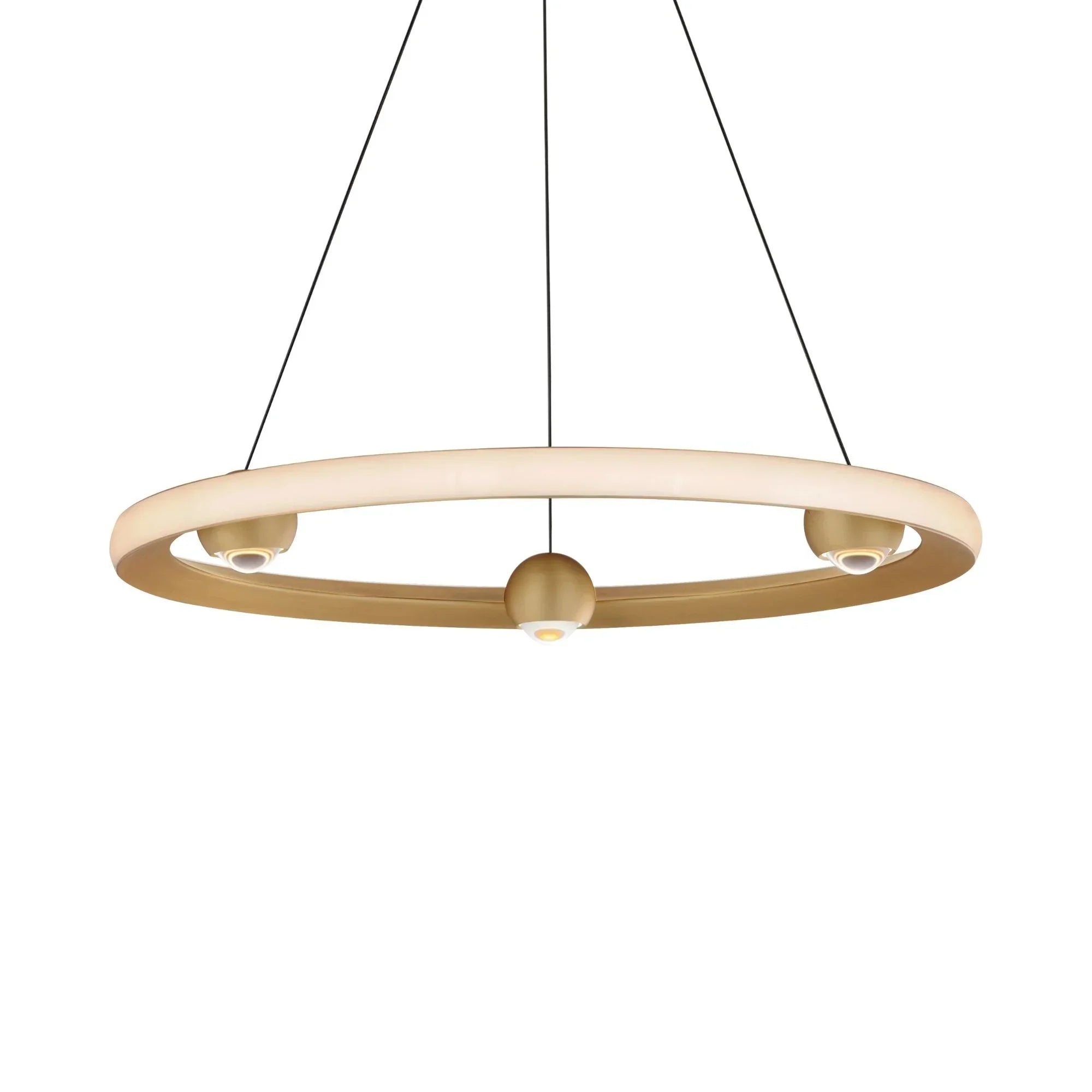 Nodes 24" LED Pendant, Gold Finish