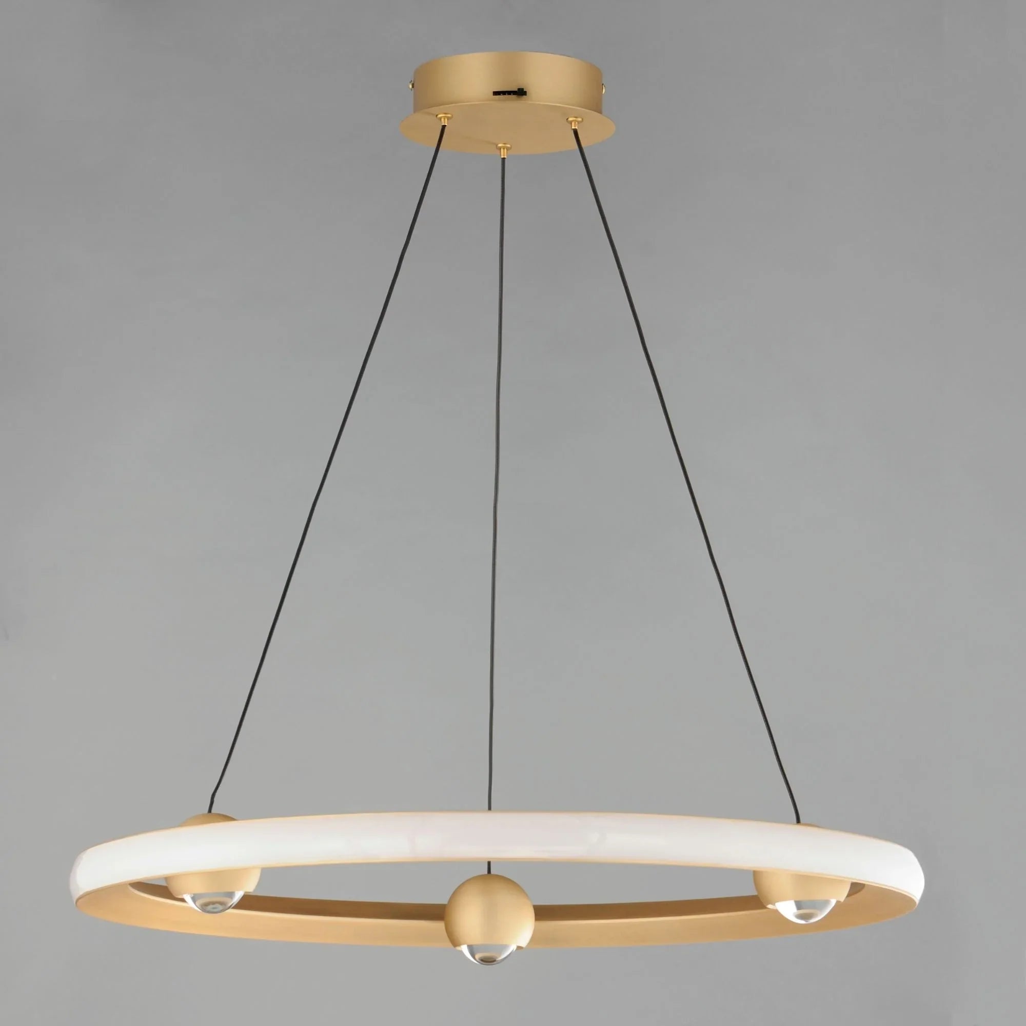 Nodes 24" LED Pendant, Gold Finish