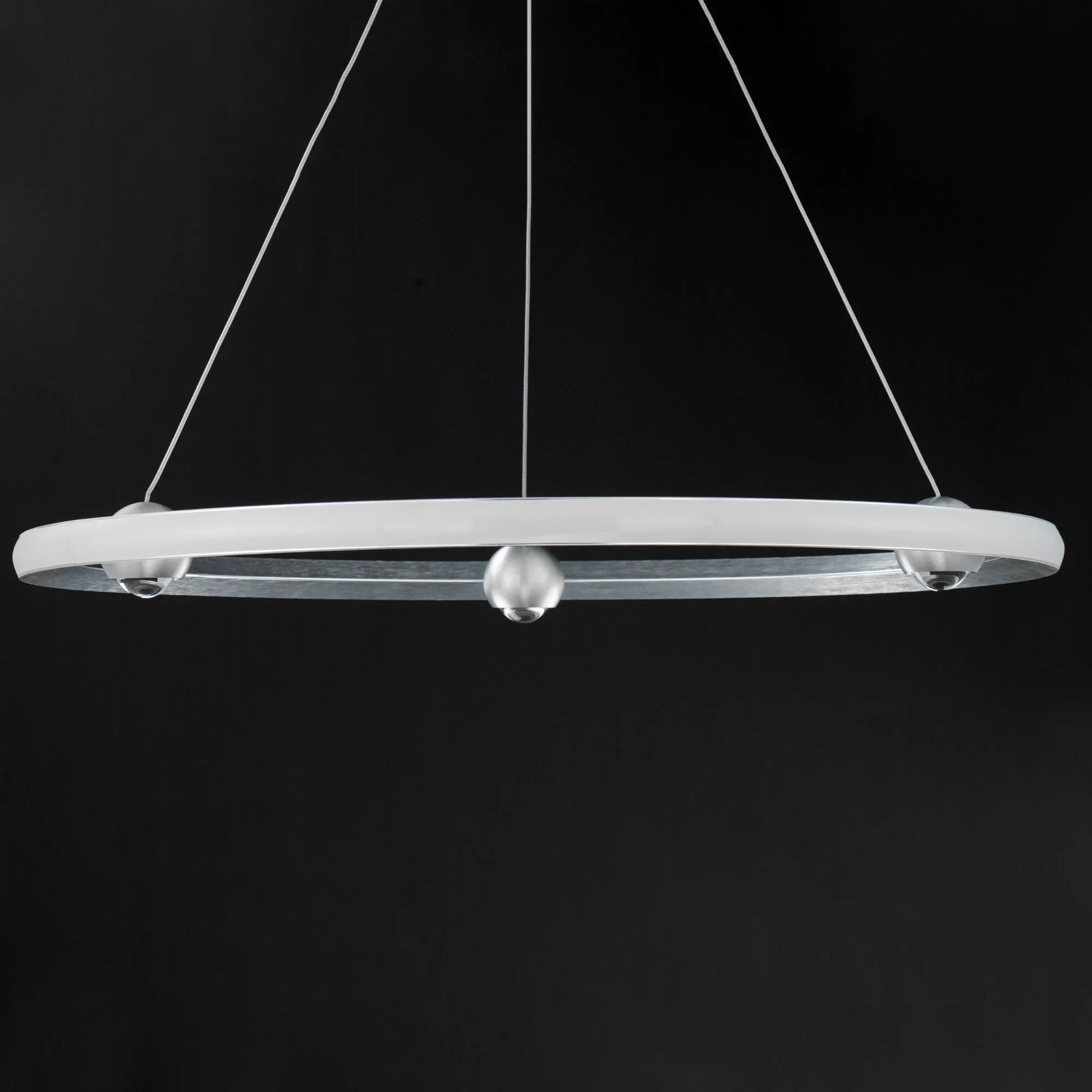 ET2 Lighting - Nodes 32" LED Pendant, Brushed Aluminum Finish | Bees Lighting