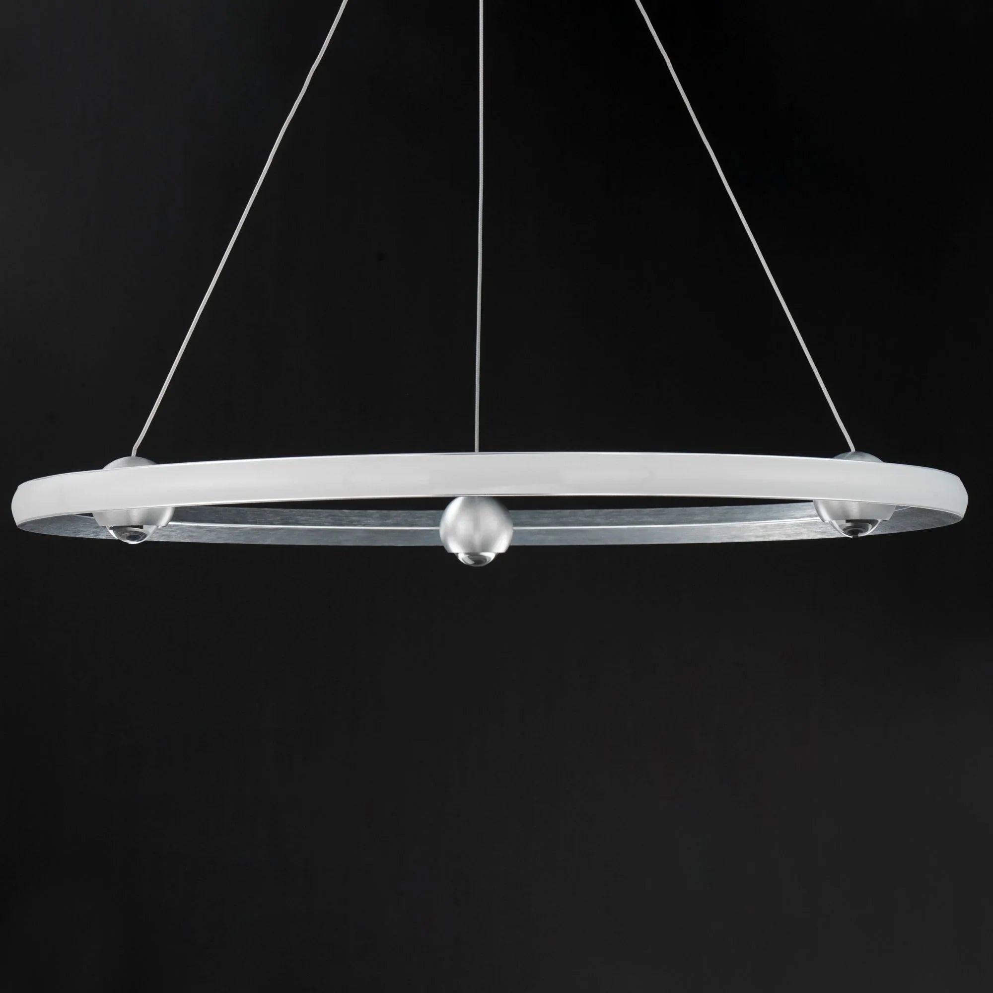 ET2 Lighting - Nodes 32" LED Pendant, Brushed Aluminum Finish | Bees Lighting