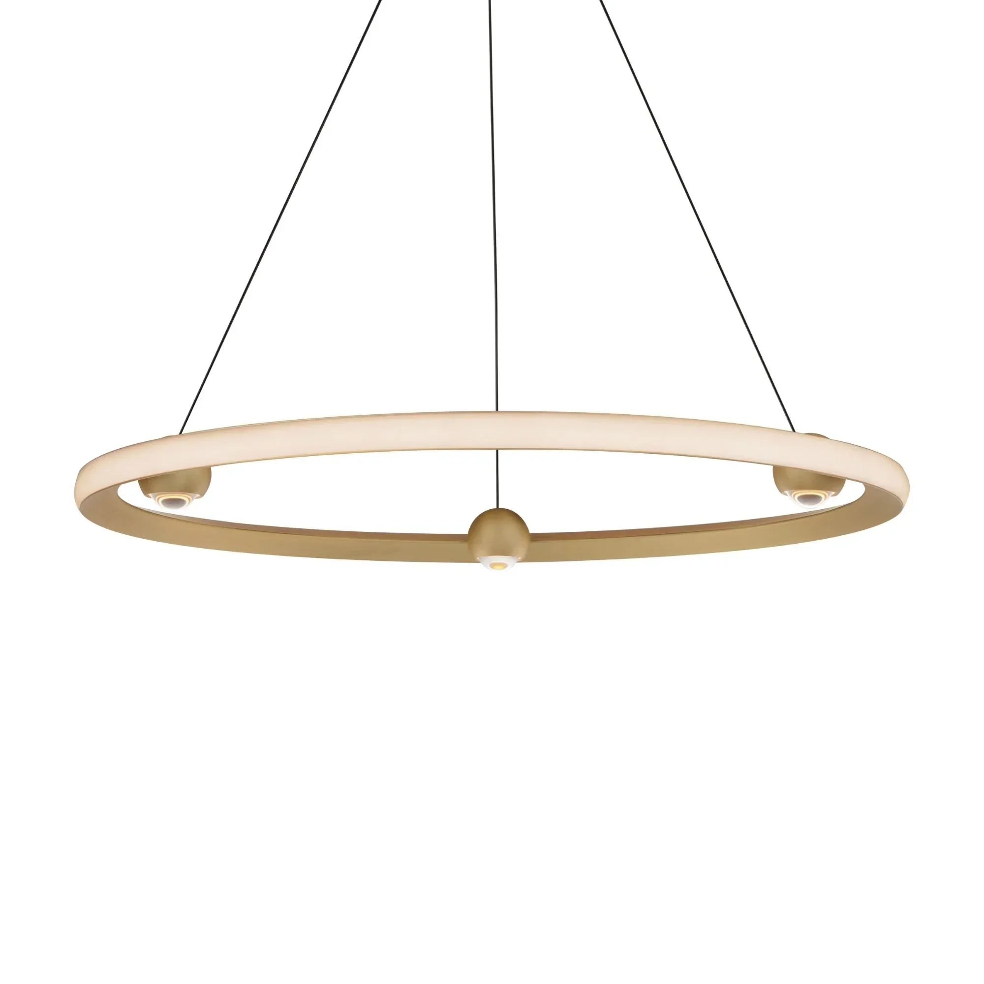 Nodes 32" LED Pendant, Gold Finish
