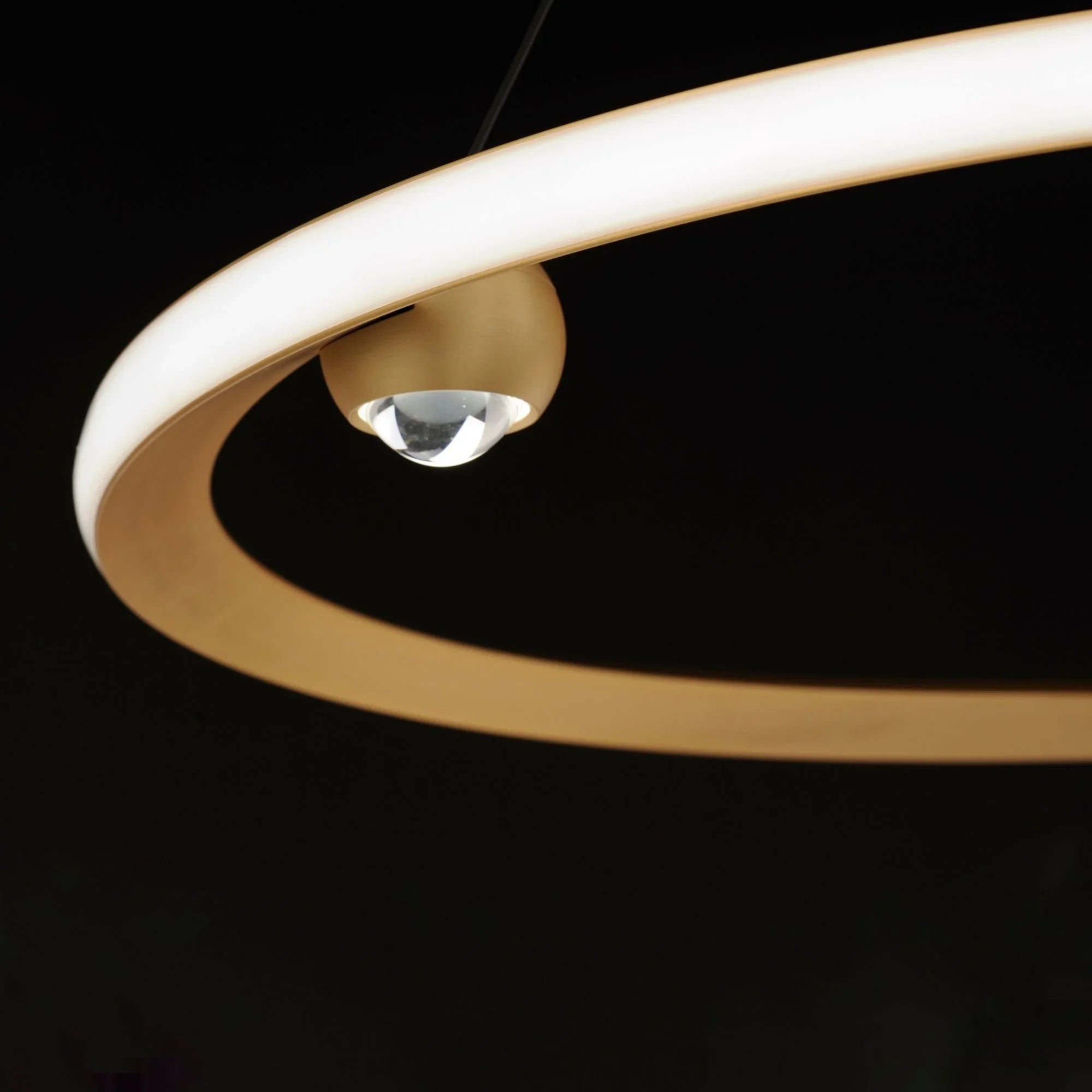 Nodes 32" LED Pendant, Gold Finish