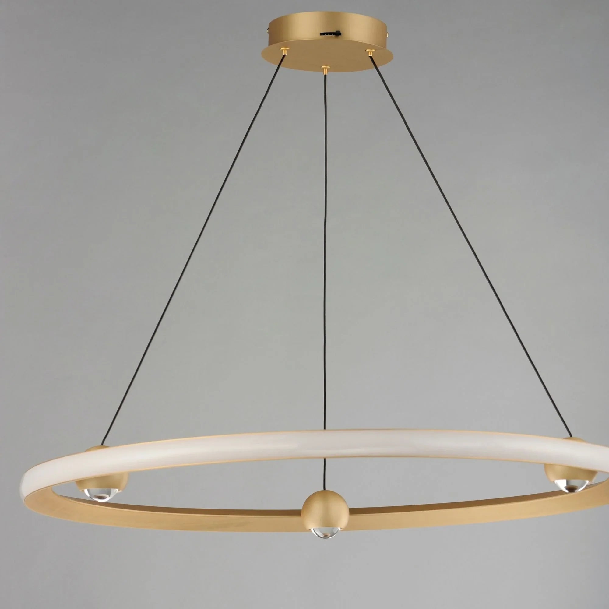 Nodes 32" LED Pendant, Gold Finish