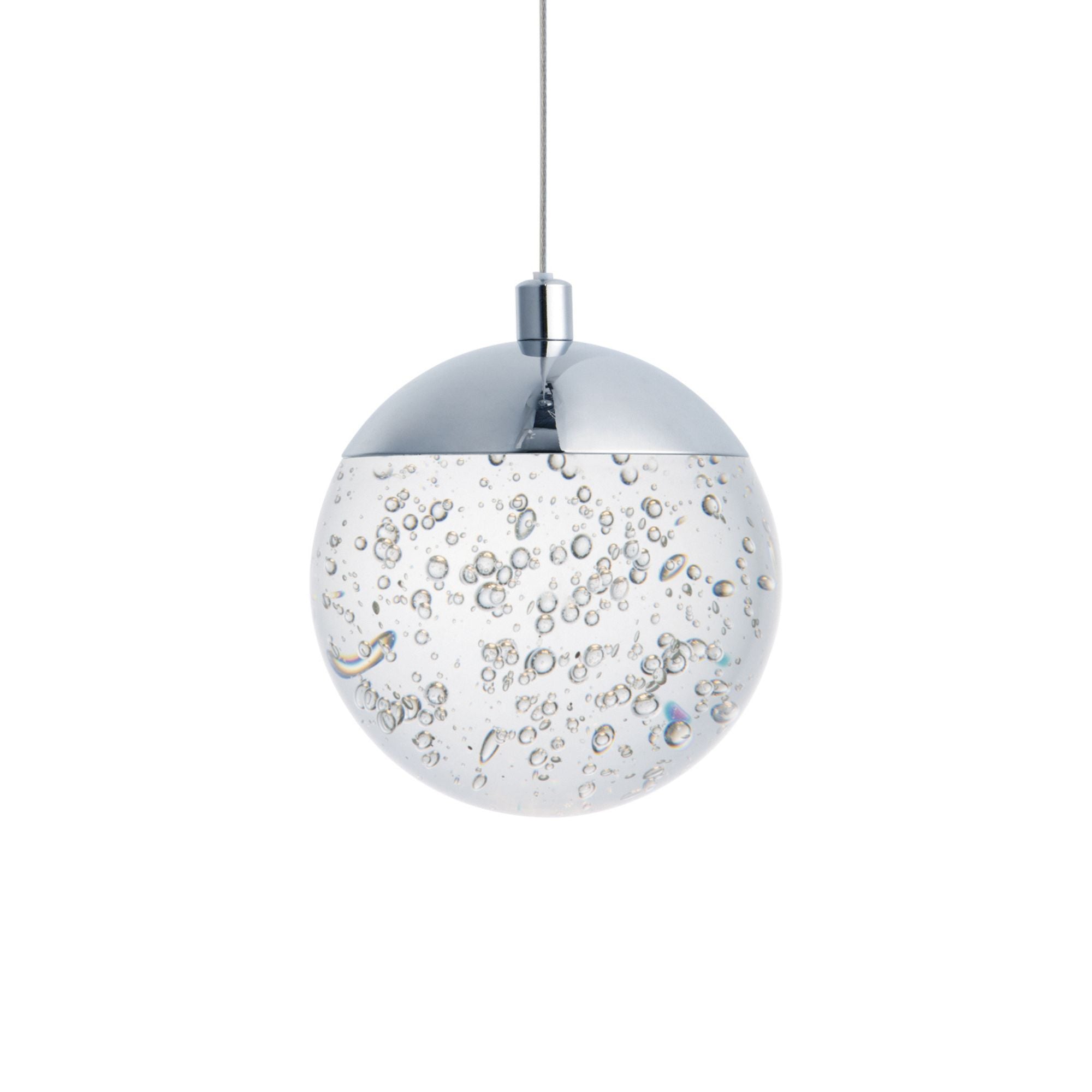 Orb II 6" LED Mini Pendant, Polished Chrome Finish