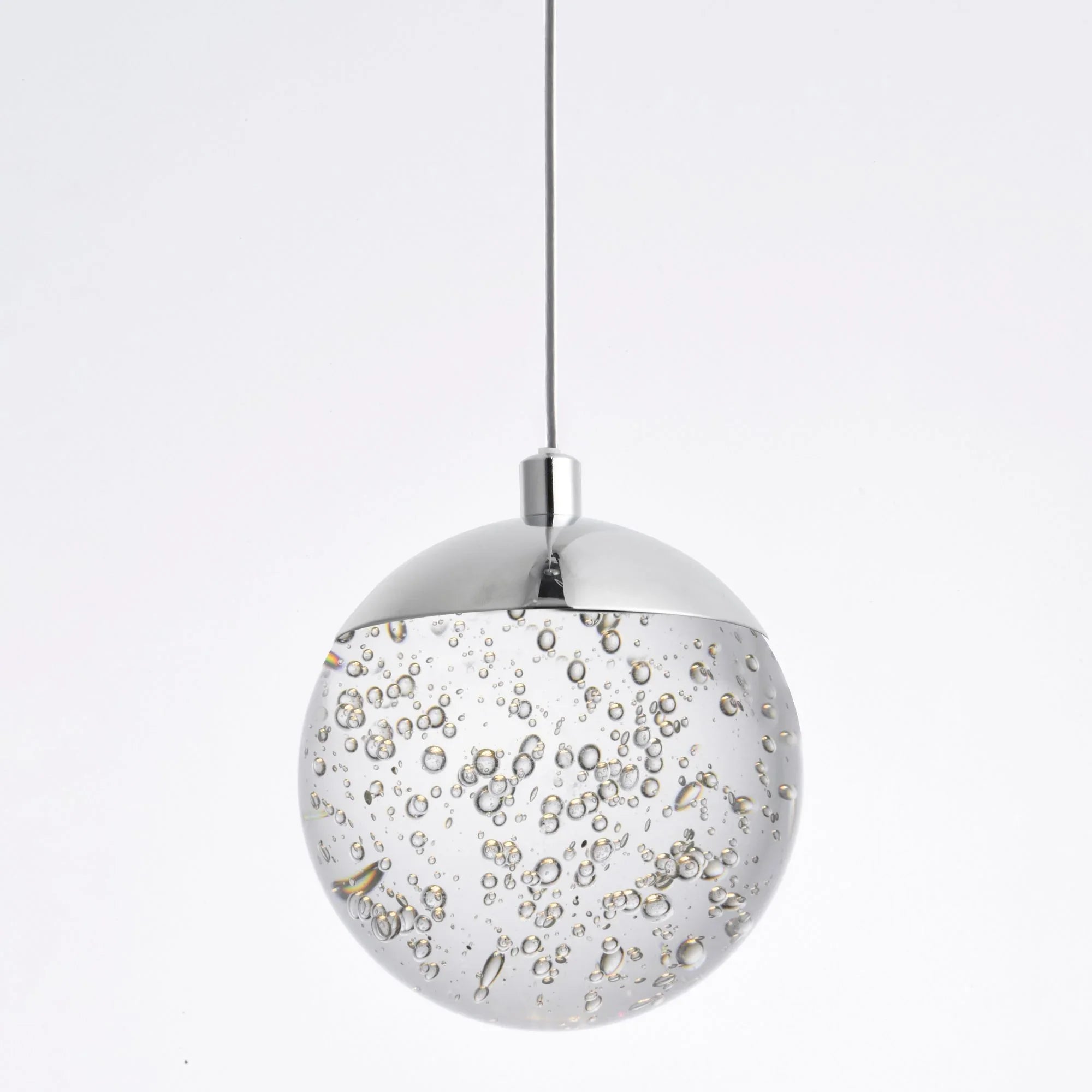 ET2 Lighting - Orb II 12" 3-Light LED Pendant, Polished Chrome Finish | Bees Lighting