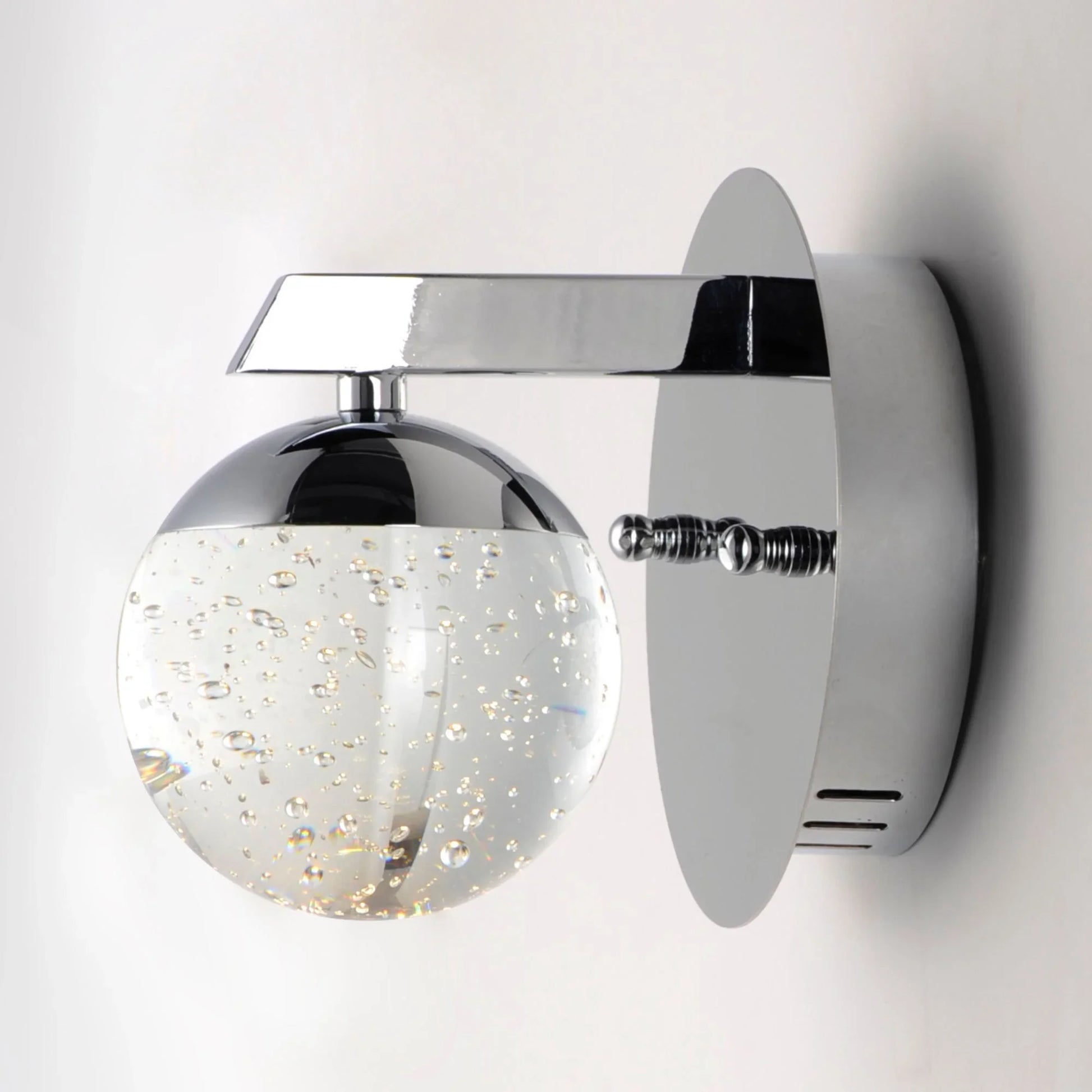 ET2 Lighting - Orb II 6" LED Wall Sconce, Polished Chrome Finish | Bees Lighting