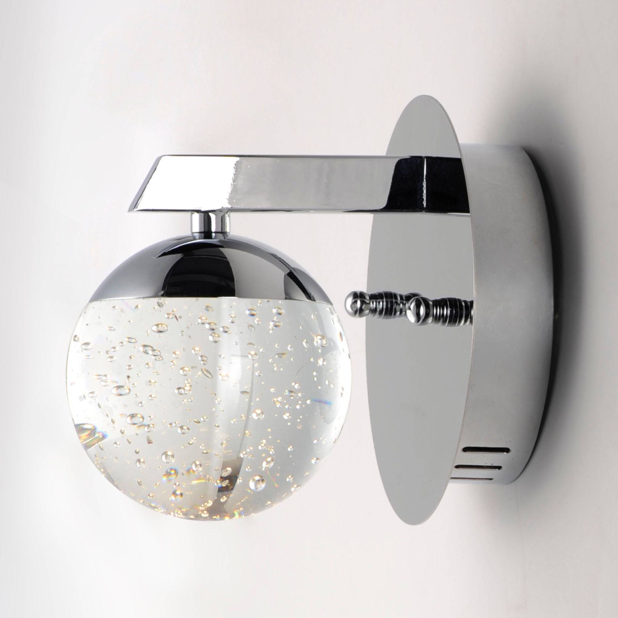 Orb II 6" LED Wall Sconce, Polished Chrome Finish