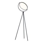 ET2 Lighting - Paddle 68" Floor Lamp with Edge-Lit Adjustable Disc, Black Finish | Bees Lighting