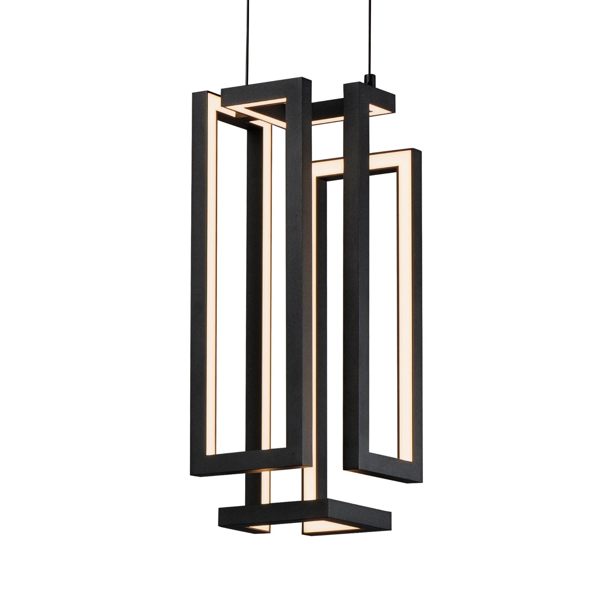 Penrose 18" LED Pendant, Black Finish