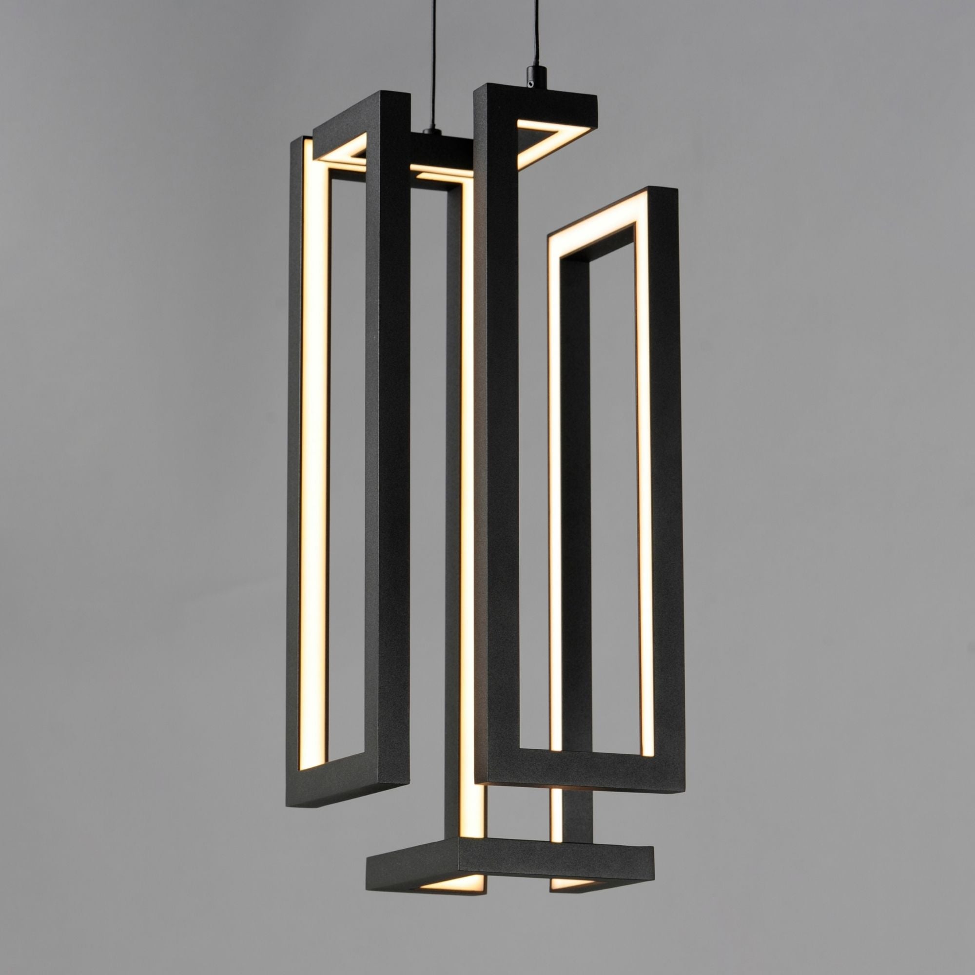 Penrose 18" LED Pendant, Black Finish