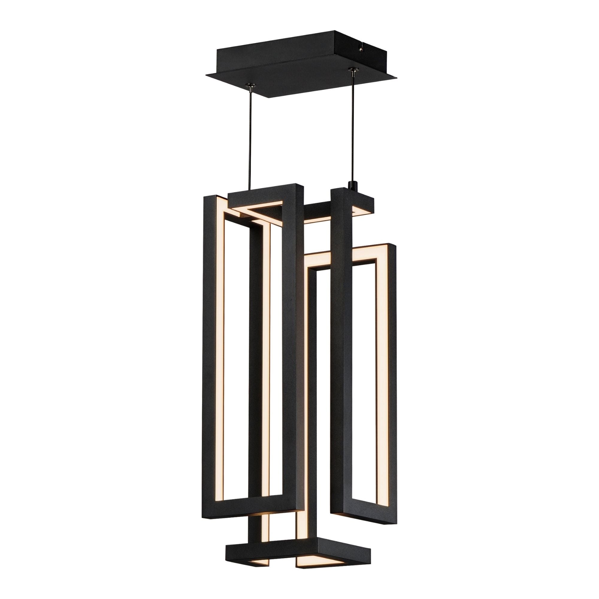 ET2 Lighting - Penrose 18" LED Pendant, Black Finish | Bees Lighting