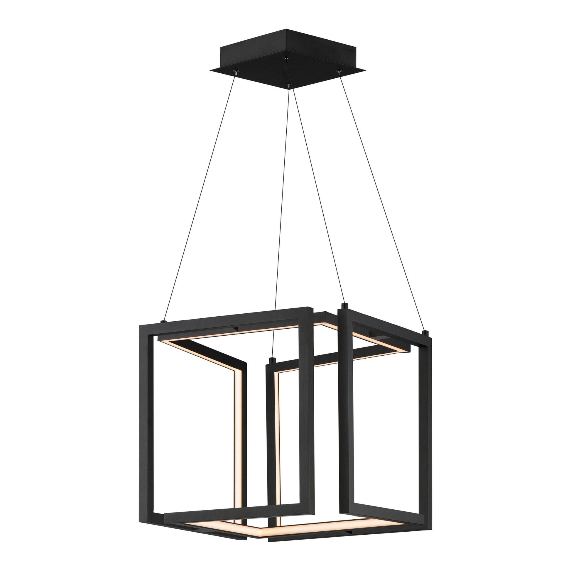 ET2 Lighting - Penrose 16" LED Pendant, 120-277V, Black Finish | Bees Lighting