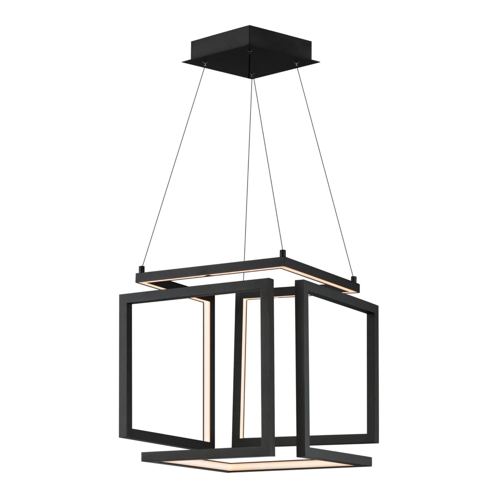 ET2 Lighting - Penrose 16" LED Pendant, 120-277V, Black Finish | Bees Lighting