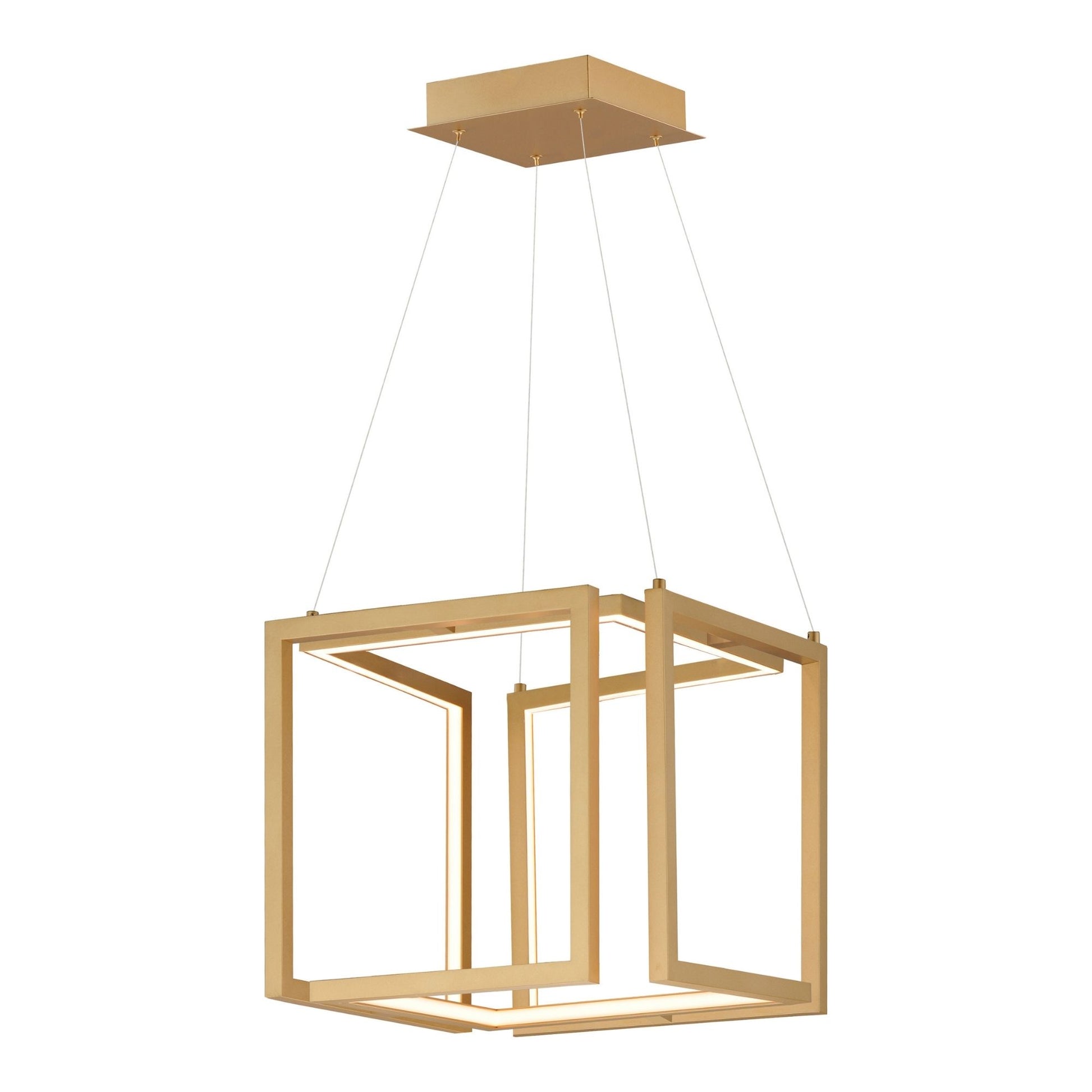 ET2 Lighting - Penrose 16" LED Pendant, 120-277V, Gold Finish | Bees Lighting