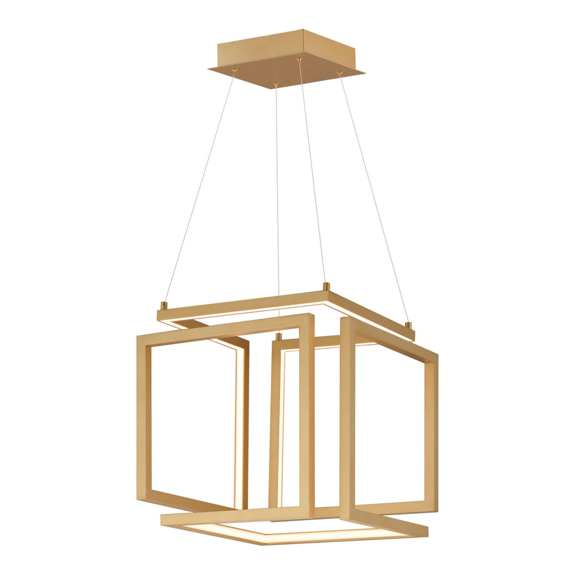 ET2 Lighting - Penrose 16" LED Pendant, 120-277V, Gold Finish | Bees Lighting