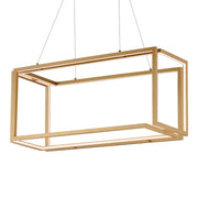 Penrose 38" Linear LED Pendant, 120-277V, Gold Finish