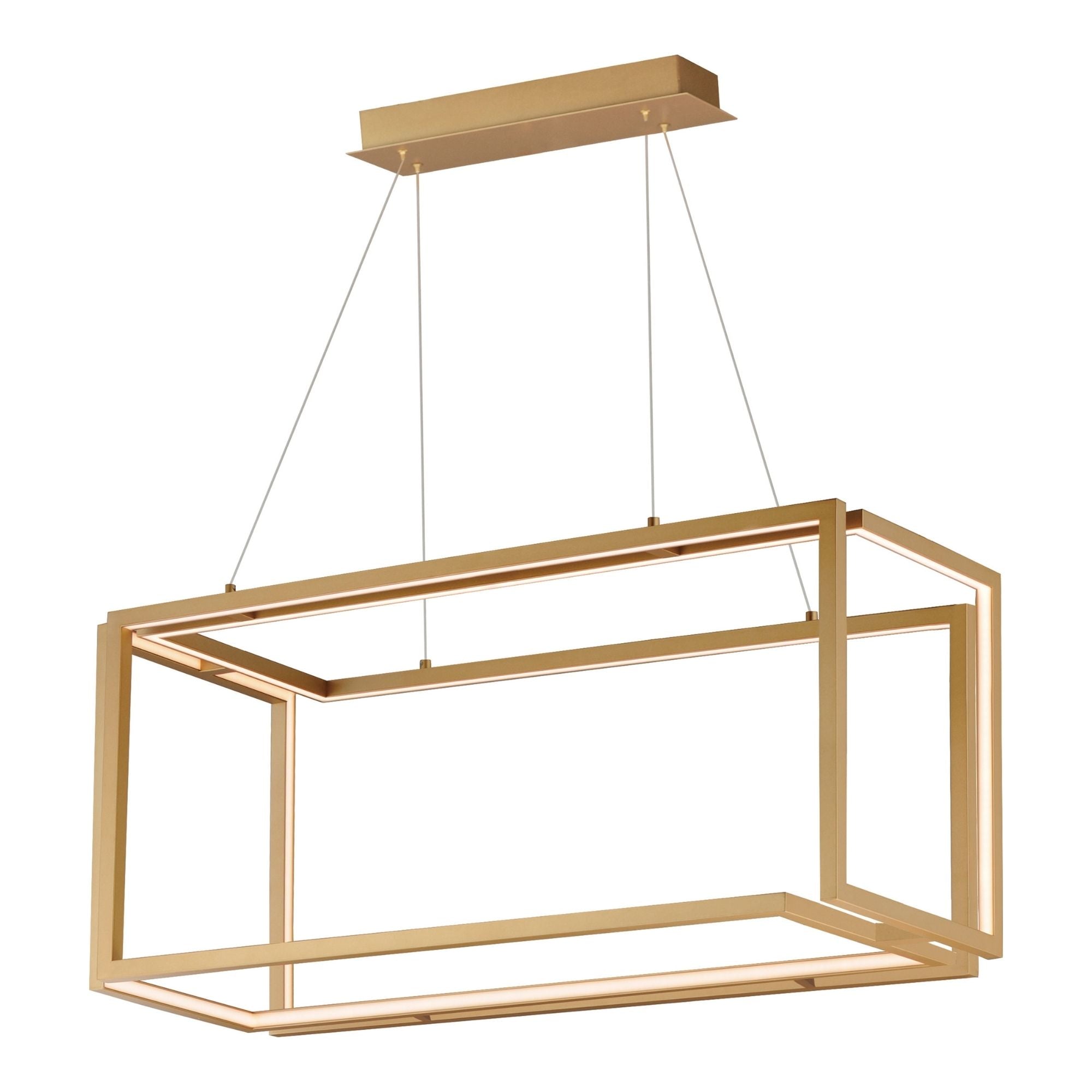 Penrose 38" Linear LED Pendant, 120-277V, Gold Finish