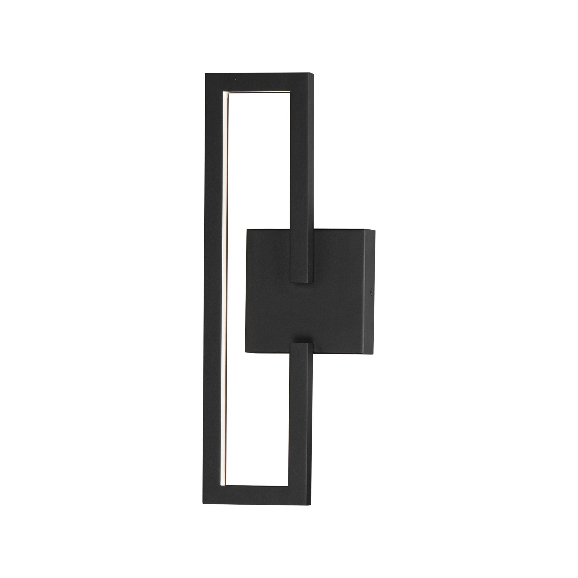 Penrose 18" LED Wall Sconce, 120-277V, Black Finish