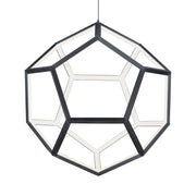 Penta 22" Medium LED Pendant, Black Finish