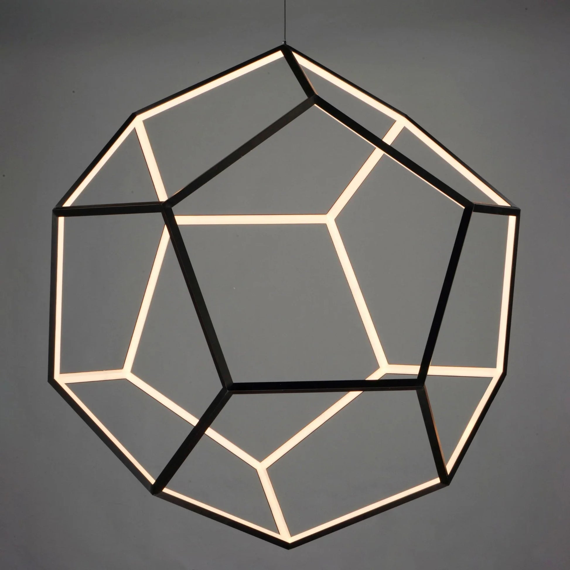 ET2 Lighting - Penta 40" X-Large LED Pendant, Black Finish | Bees Lighting