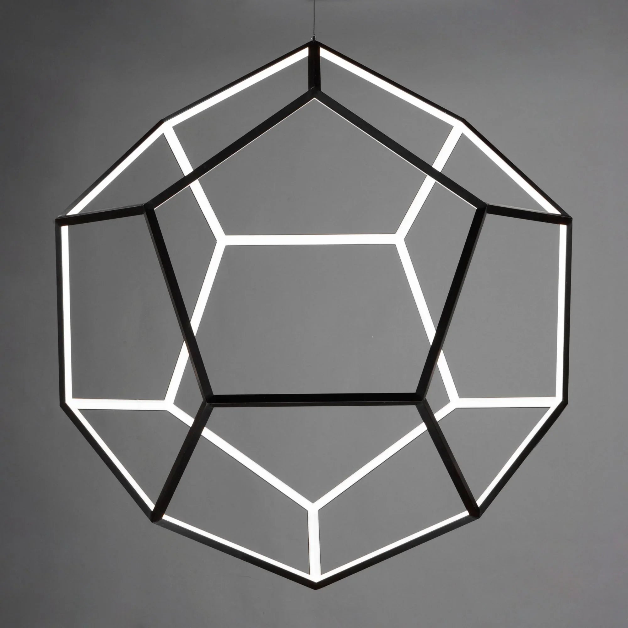 ET2 Lighting - Penta 40" X-Large LED Pendant, Black Finish | Bees Lighting