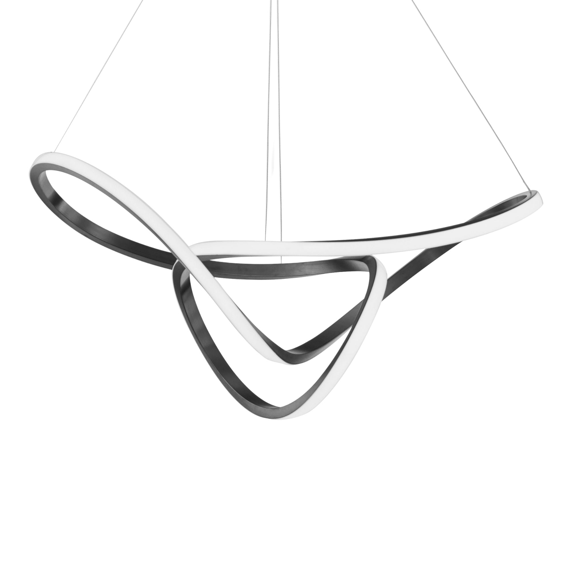 Perpetual 32" LED Pendant, Black Chrome Finish