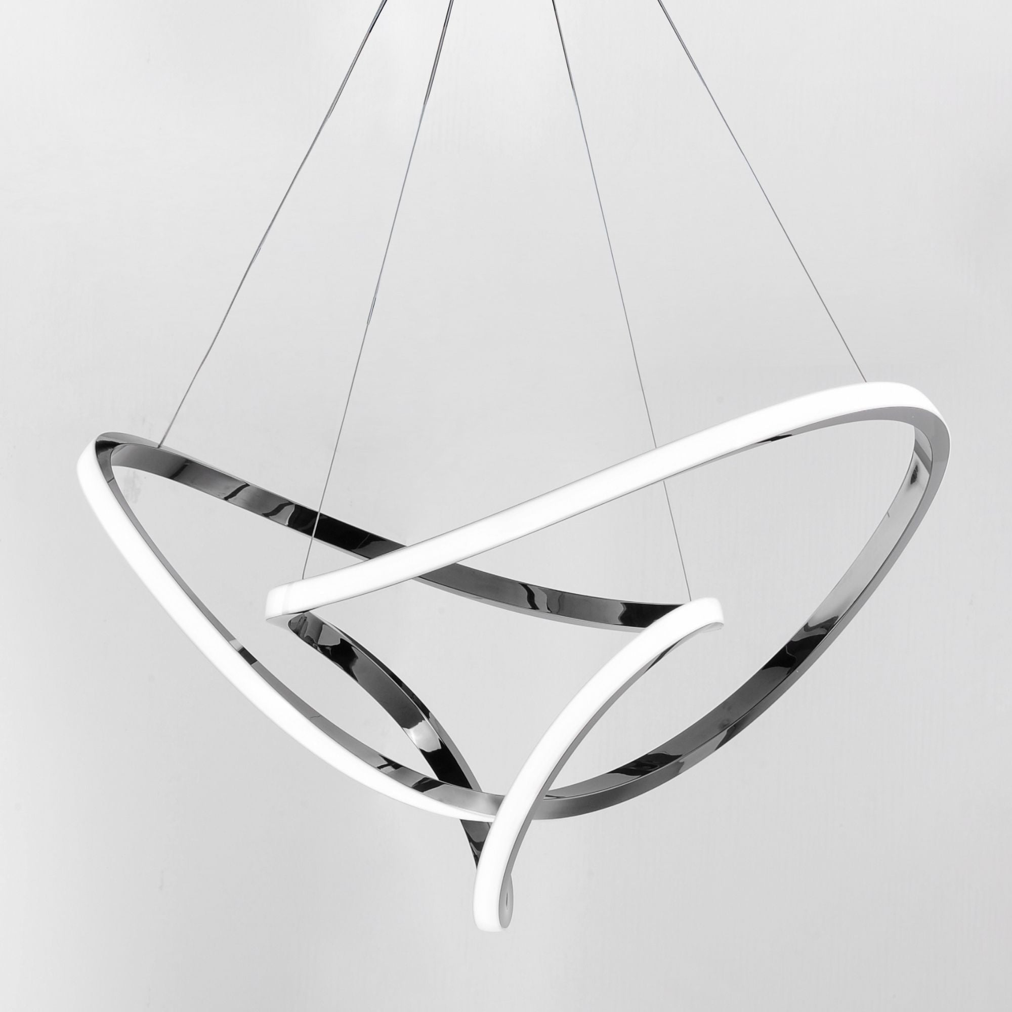 Perpetual 32" LED Pendant, Black Chrome Finish