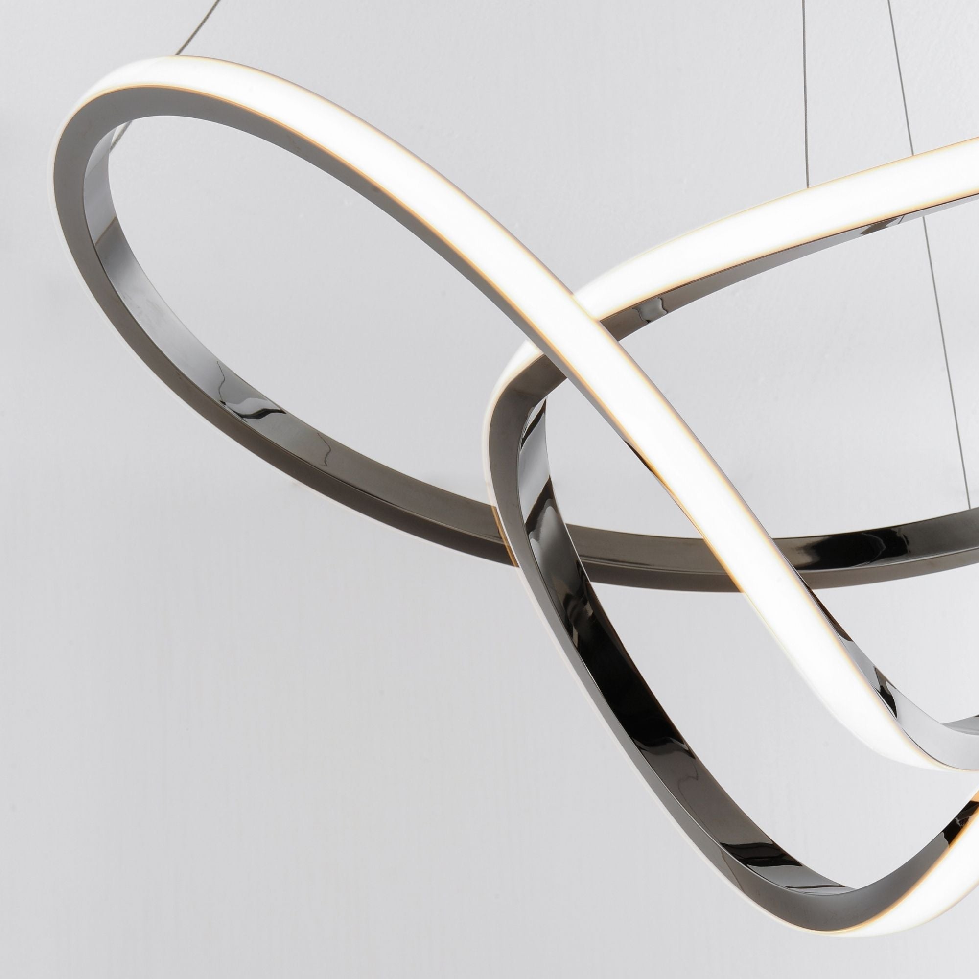 Perpetual 32" LED Pendant, Black Chrome Finish