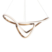 Perpetual 32" LED Pendant, Brushed Champagne Finish