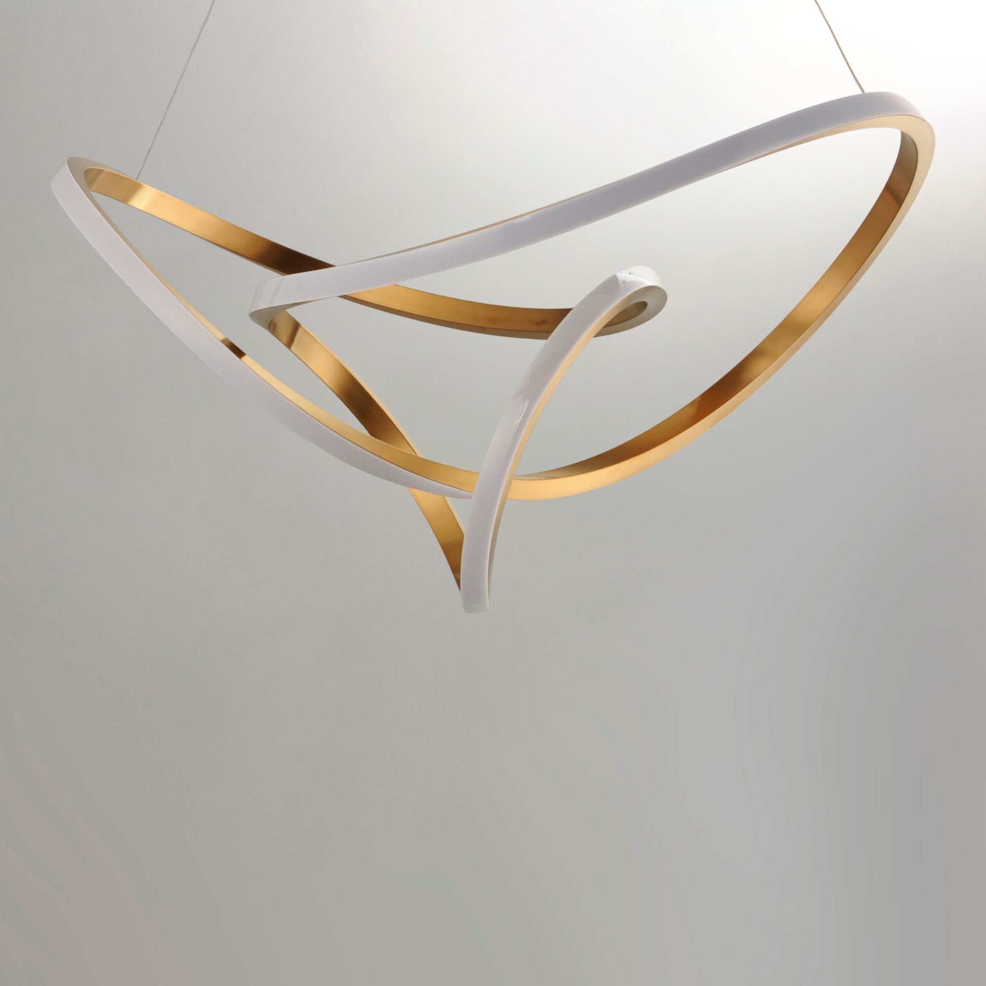 Perpetual 32" LED Pendant, Brushed Champagne Finish
