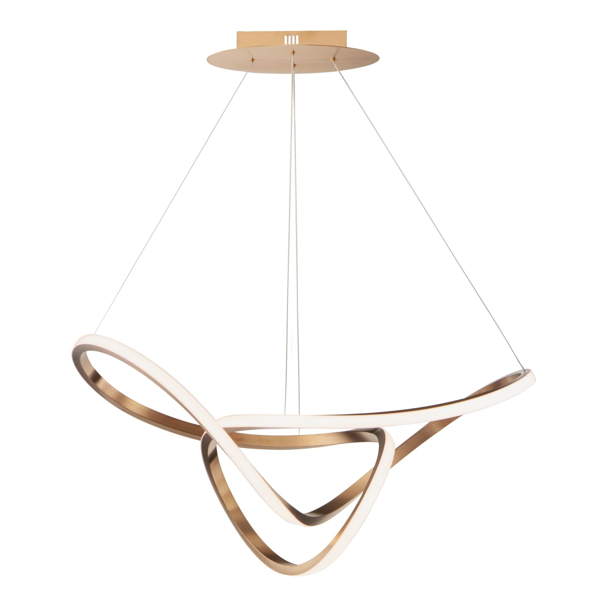 Perpetual 32" LED Pendant, Brushed Champagne Finish