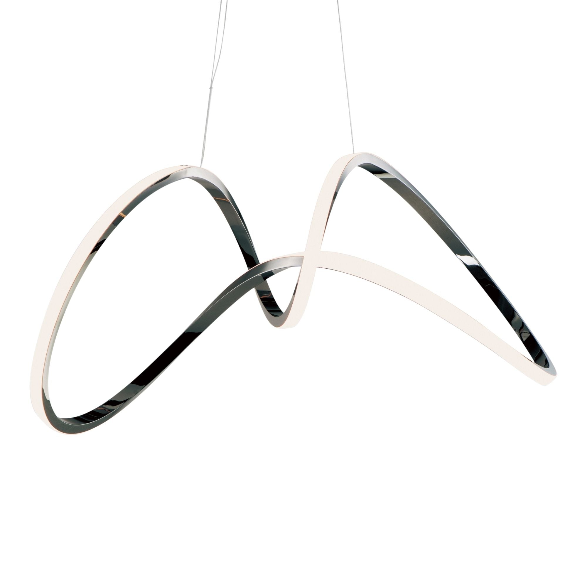 Perpetual 37" LED Pendant, Black Chrome Finish