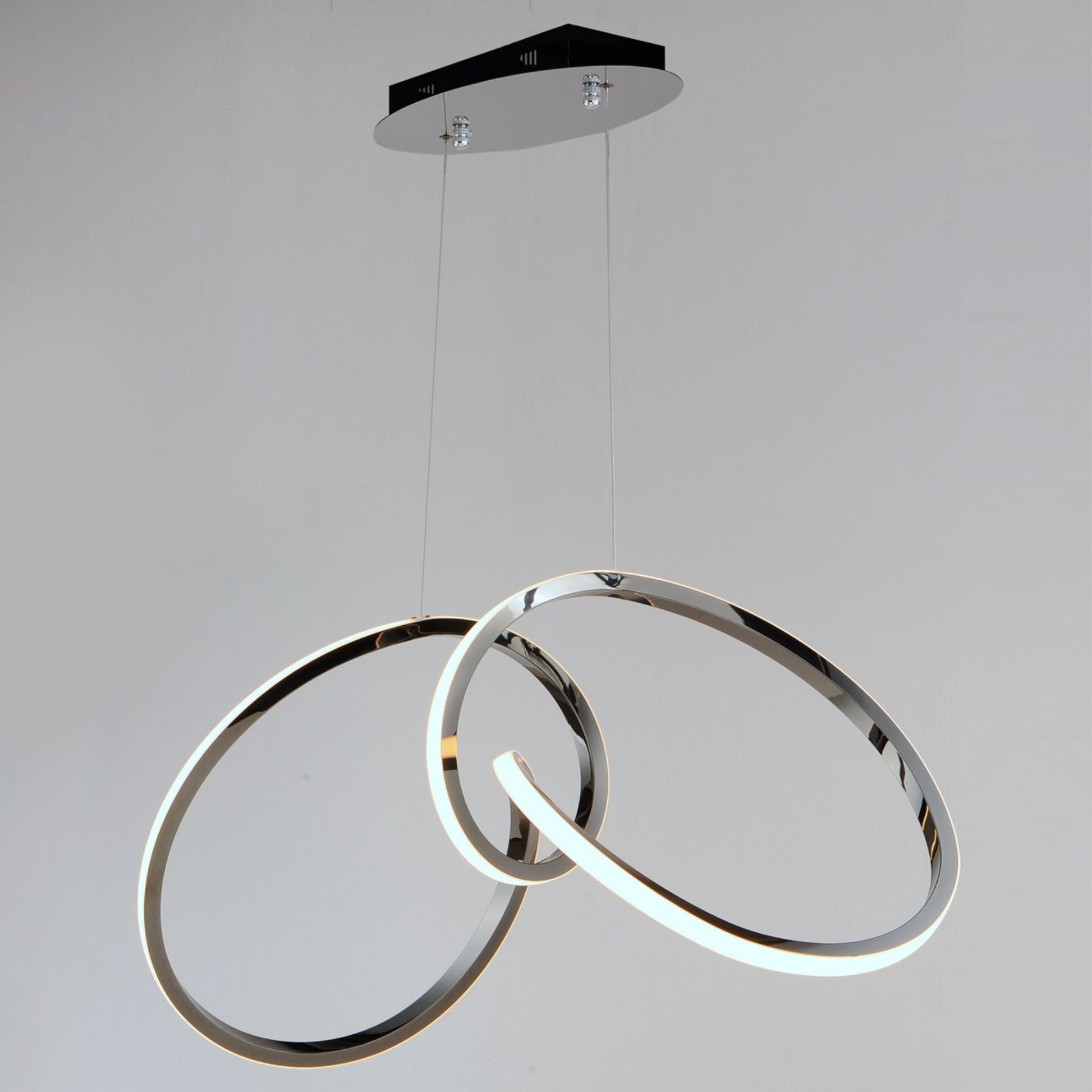 ET2 Lighting - Perpetual 37" LED Pendant, Black Chrome Finish | Bees Lighting