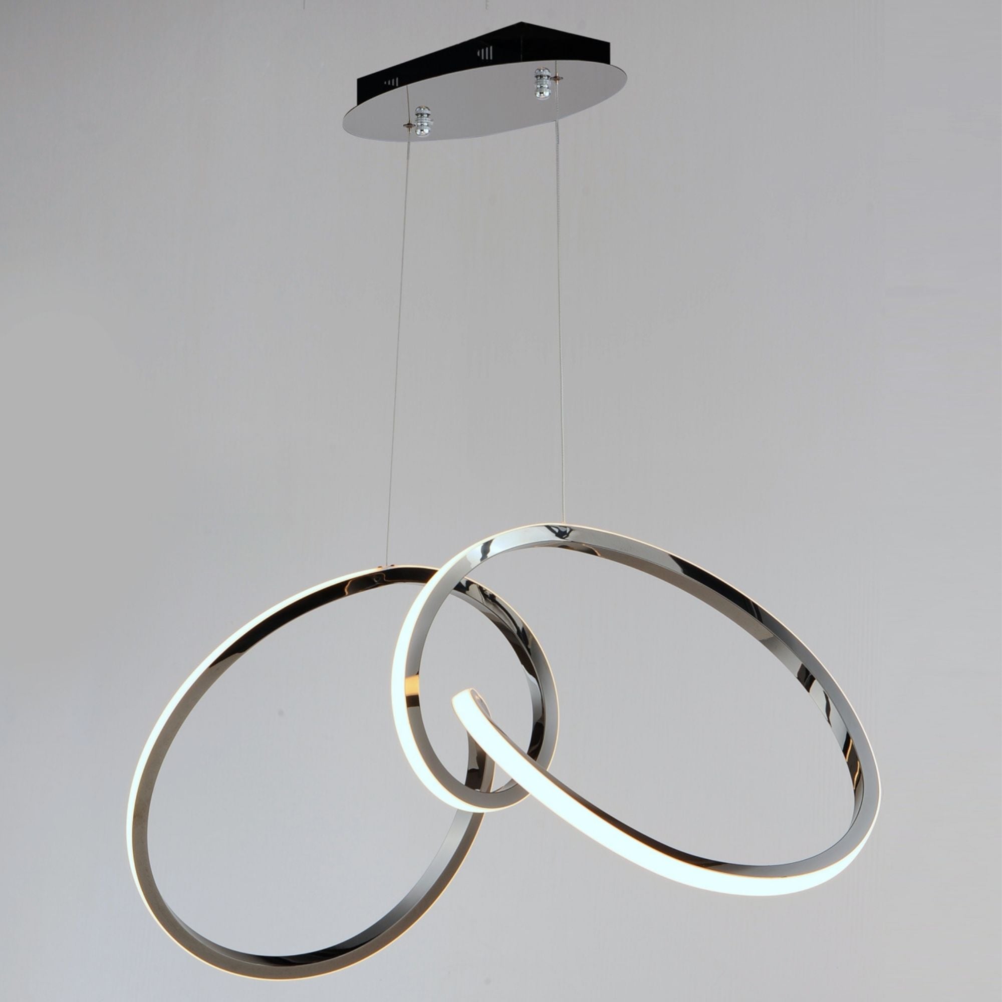 ET2 Lighting - Perpetual 37" LED Pendant, Black Chrome Finish | Bees Lighting